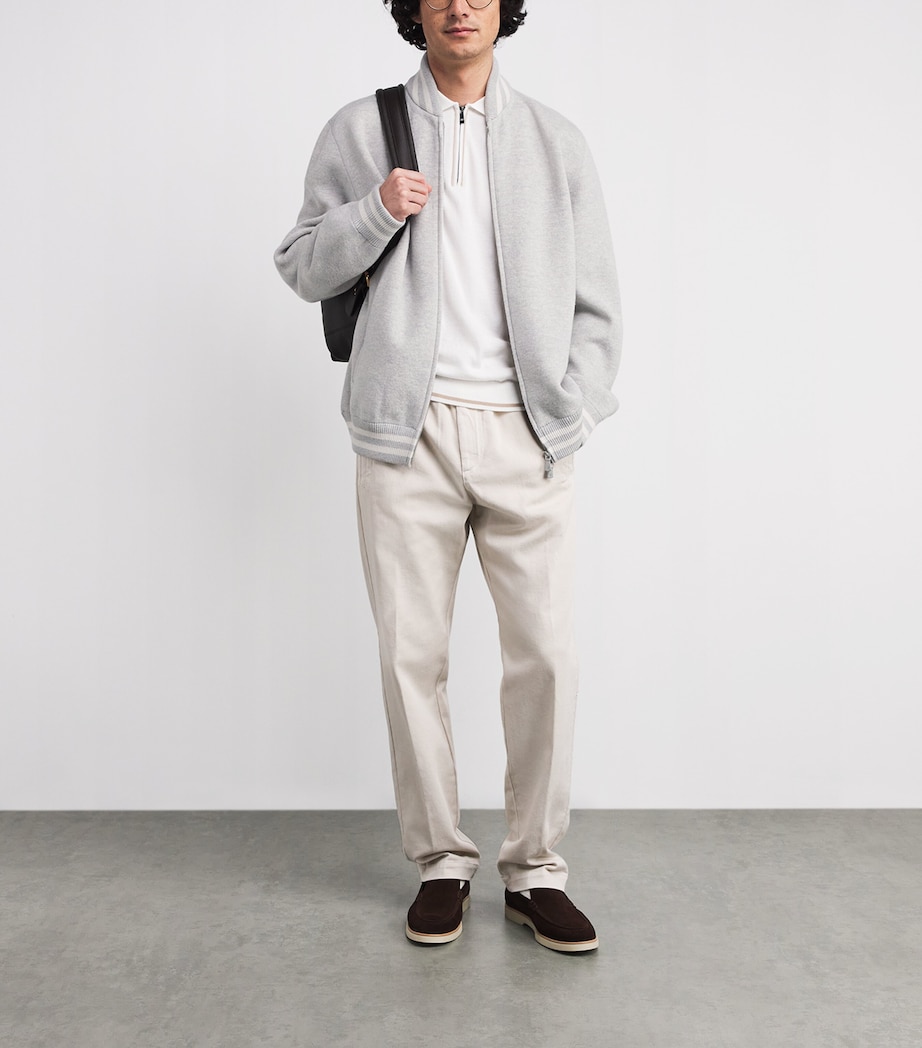 Wool Bomber Jacket GRIGIO CHIARO E SABB Image 2