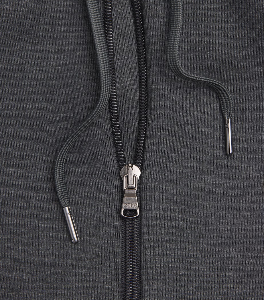 Polo Ralph Lauren Mens Polo Pony Zip-Up Hoodie Windsor Hther Image 6