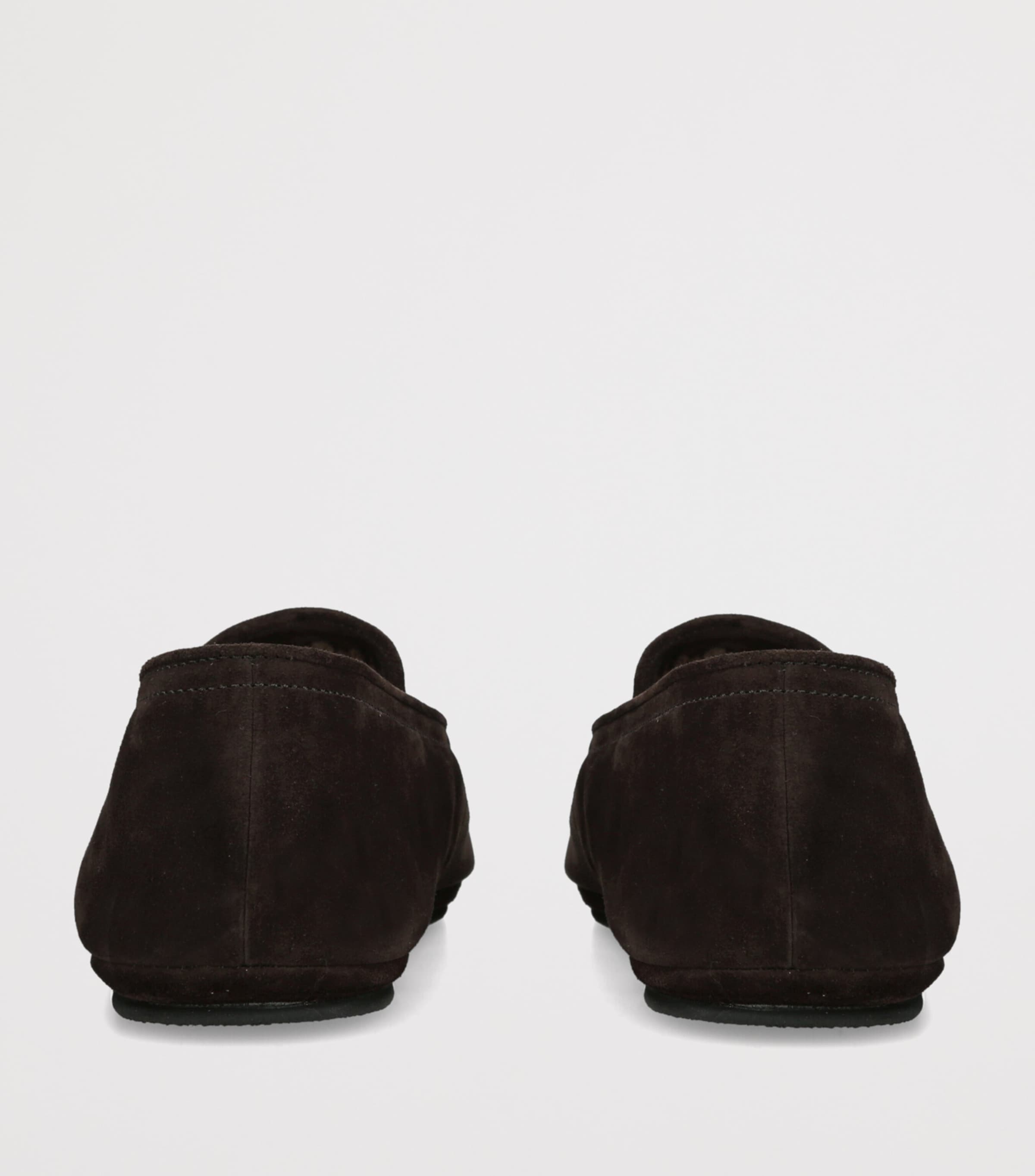 John Lobb Suede Kingston Slippers Dark Brown Image 4