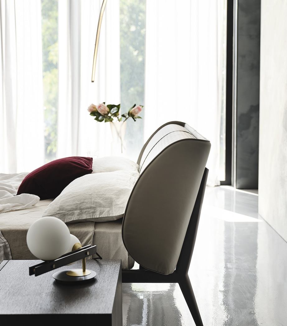 Leather and Steel Ayrton Bed Frame STEEL Image 4