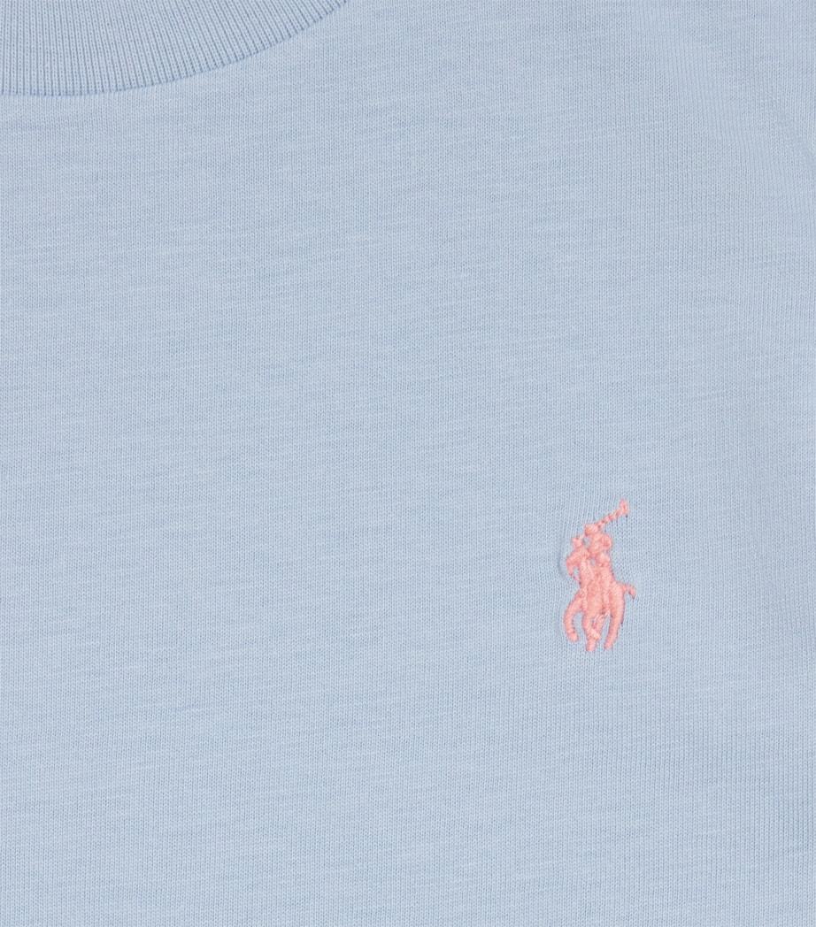 Cotton Jersey Logo T-Shirt (6-14 Years) ESTATE BLU Image 3