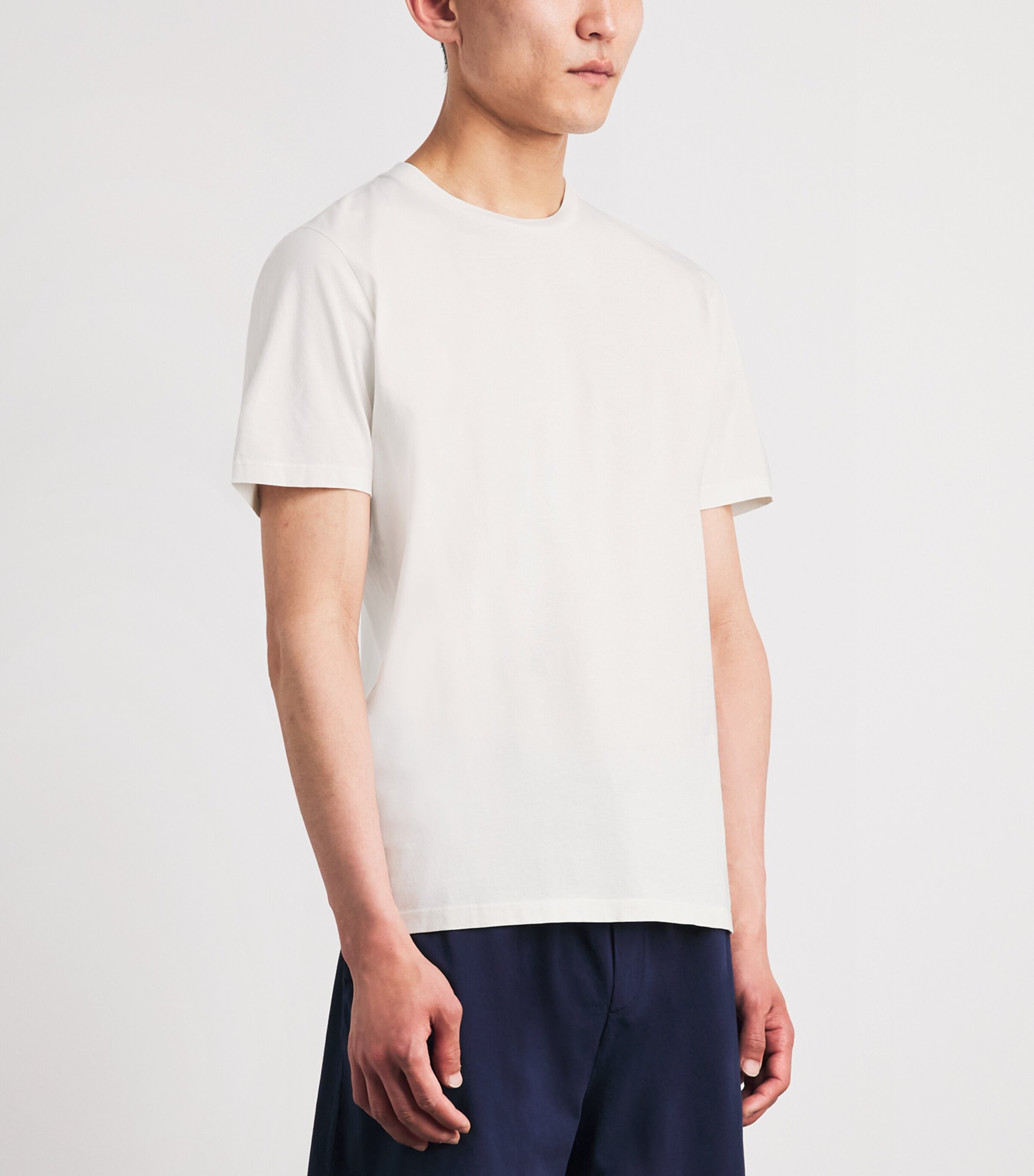 Harrods Mens Cotton T-Shirt White Image 4