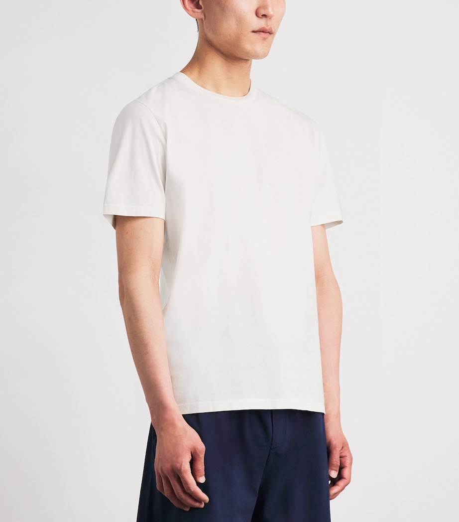 Harrods Mens Cotton T-Shirt White Image 4
