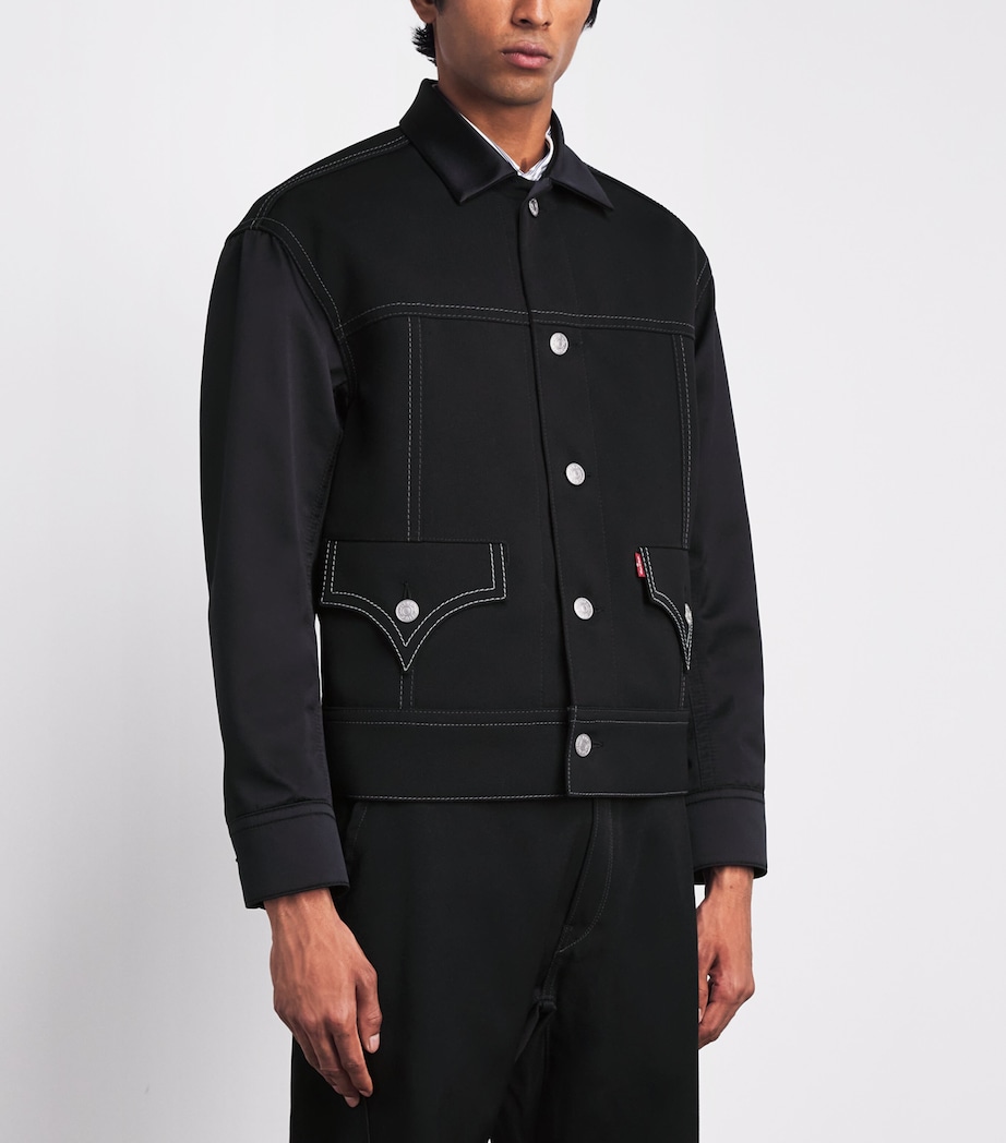 Junya Watanabe MAN Mens x Levi’s Wool Jacket Black X Black Image 4