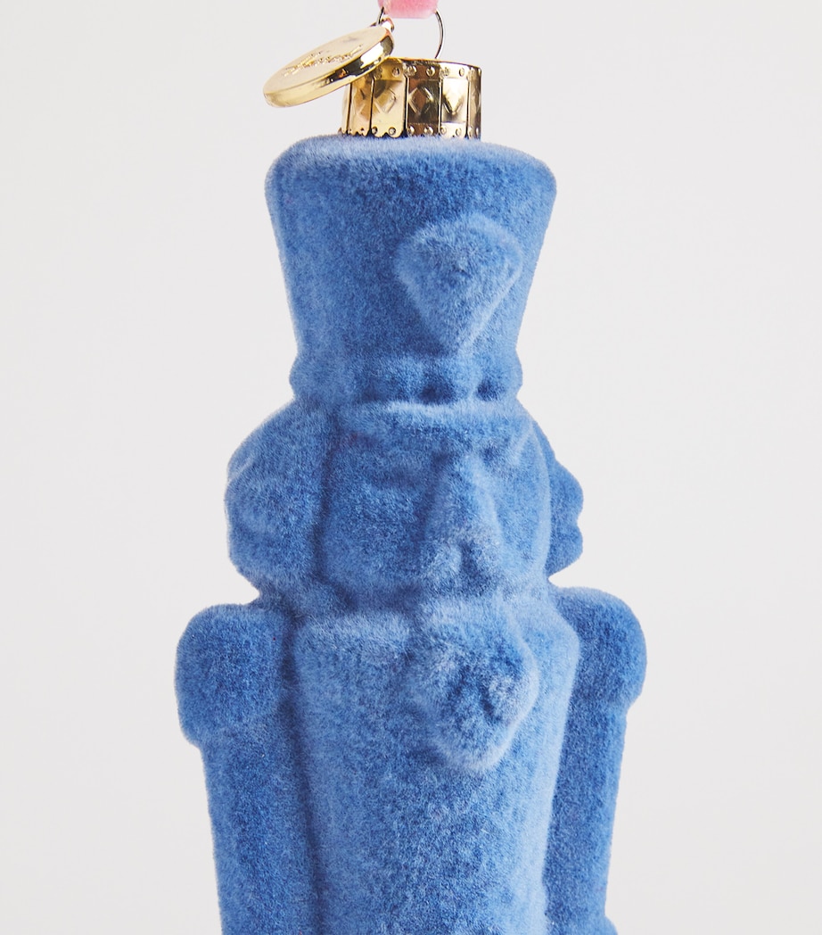 Velvet Nutcracker Tree Decoration BLUE Image 2