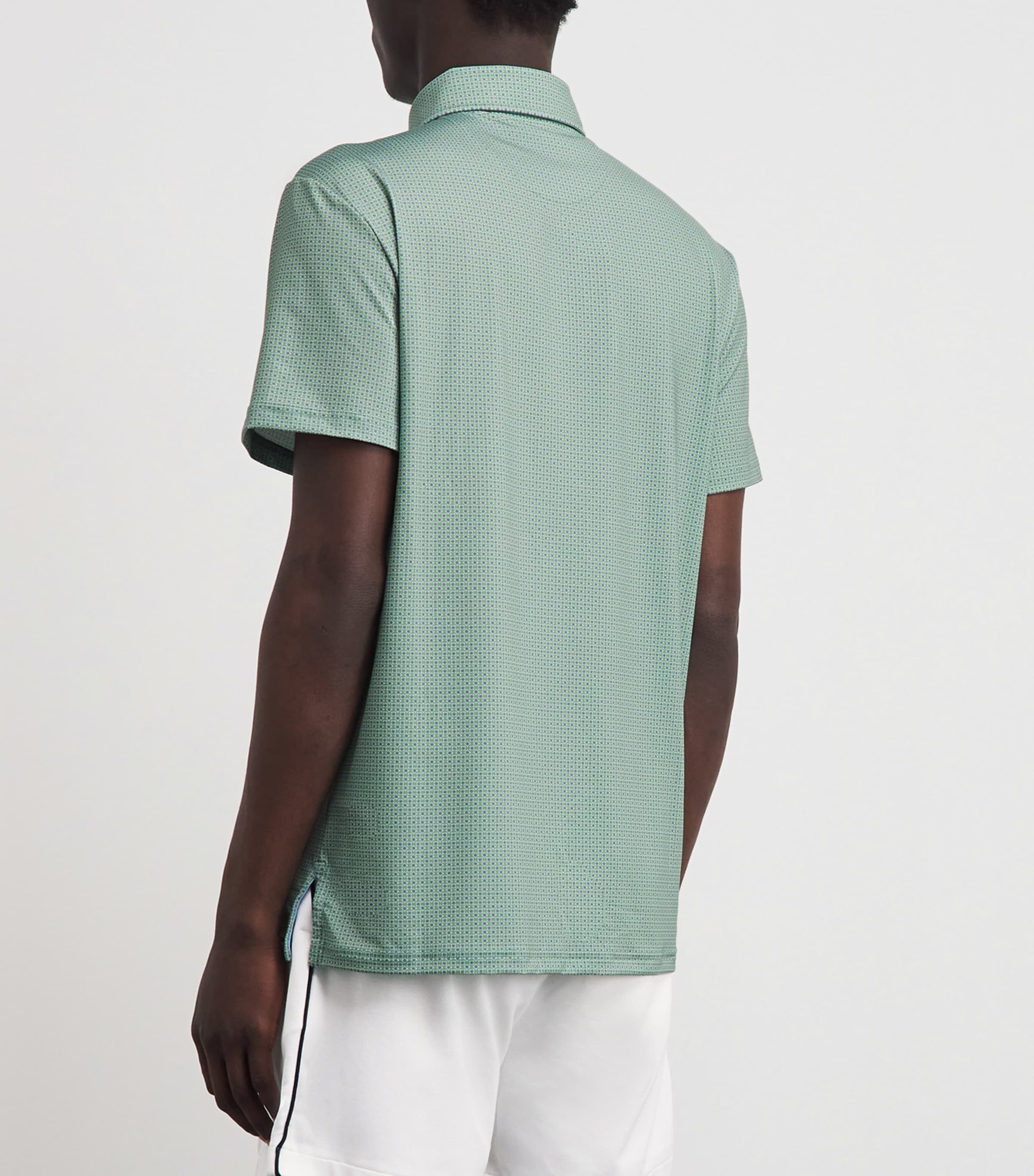 RLX Ralph Lauren Mens Foulard Print Polo Shirt Green Foulard Image 5