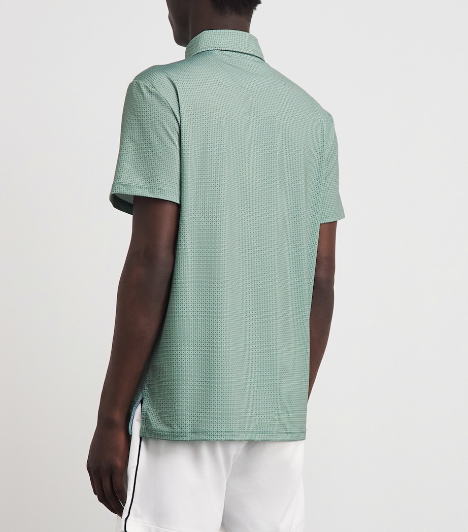 RLX Ralph Lauren Mens Foulard Print Polo Shirt Green Foulard Image 5