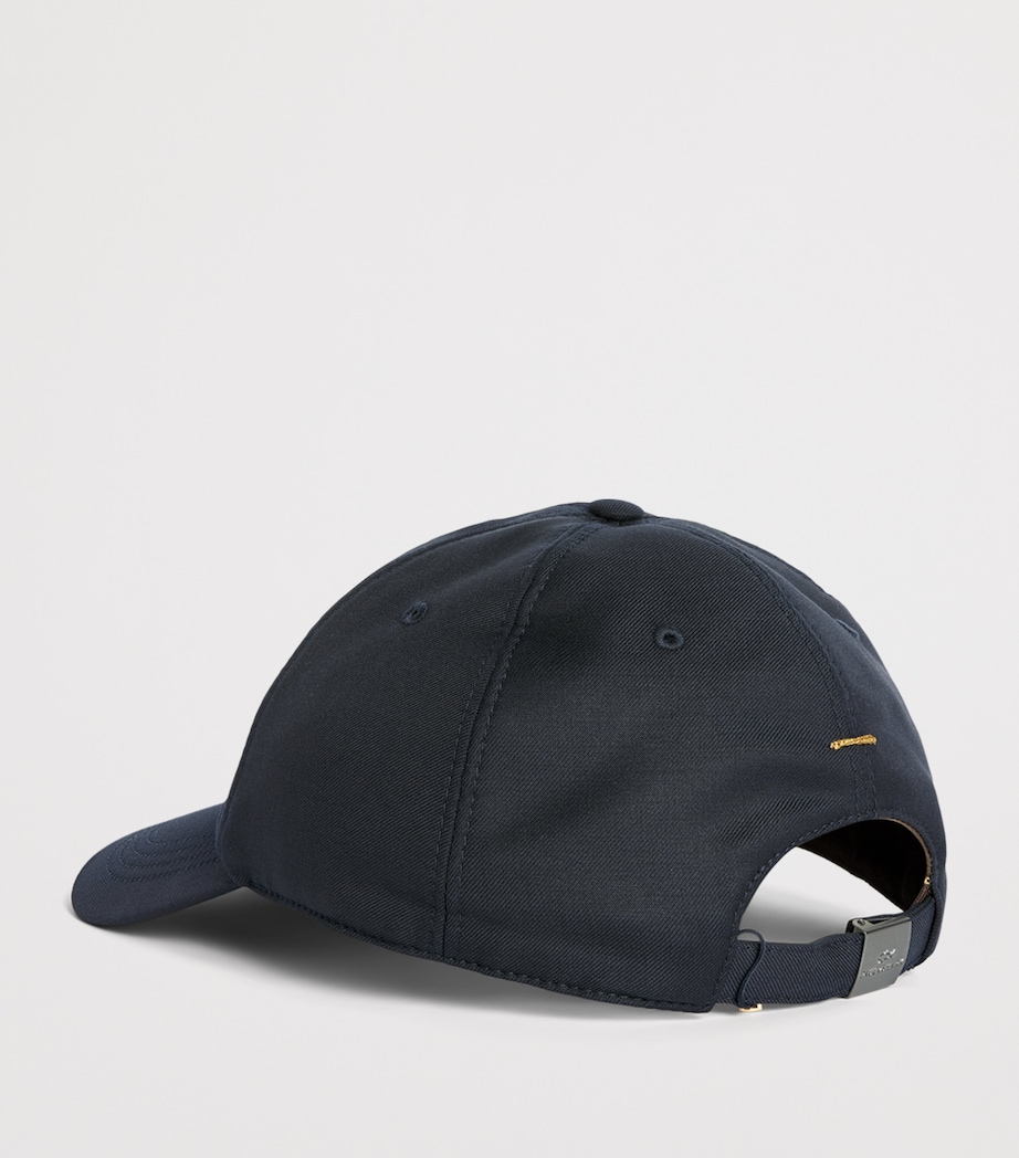 Paul & Shark Virgin Wool Logo Baseball Cap Blue Image 3