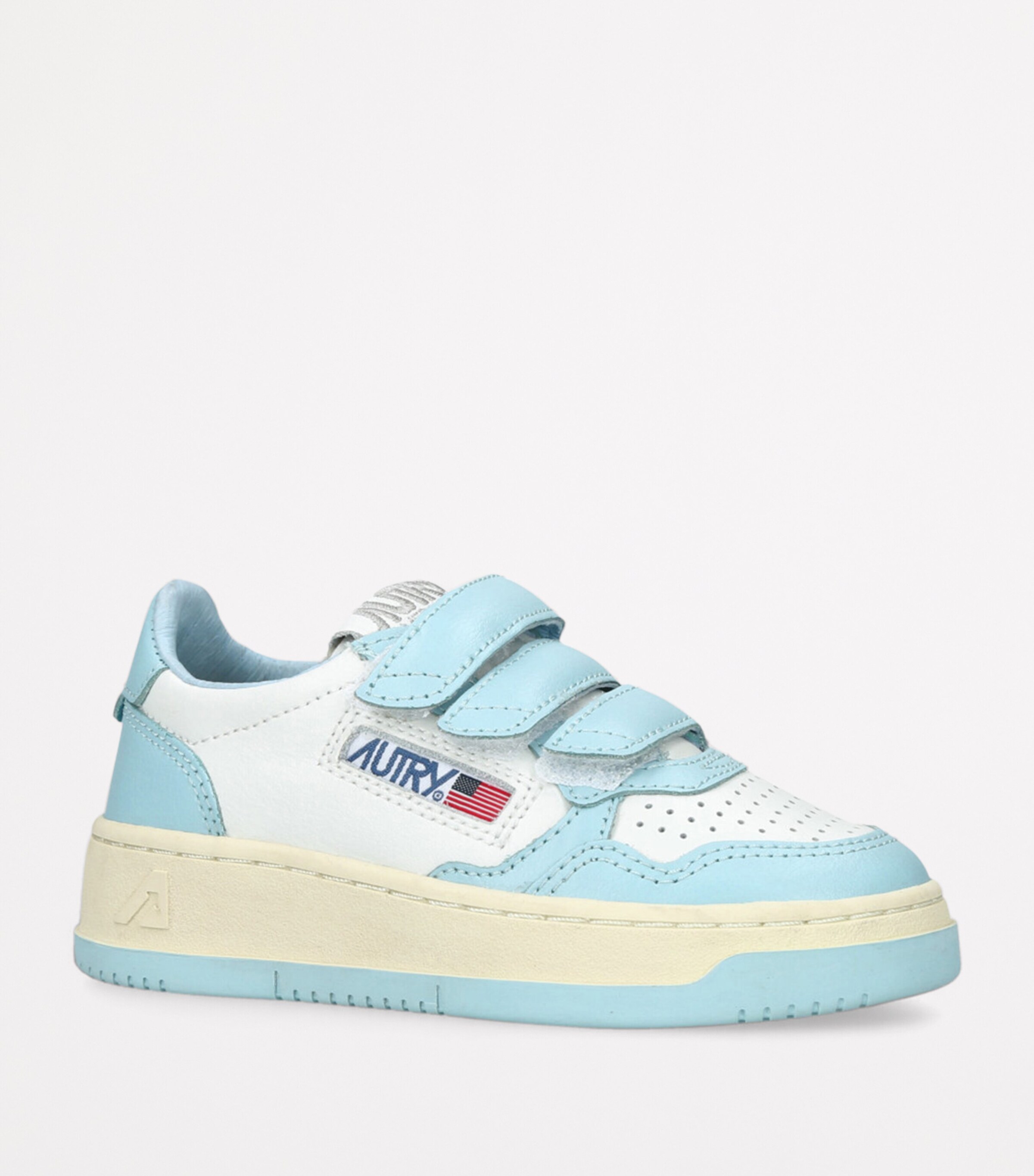 Leather Kidstripes Sneakers PALE BLUE Image 3