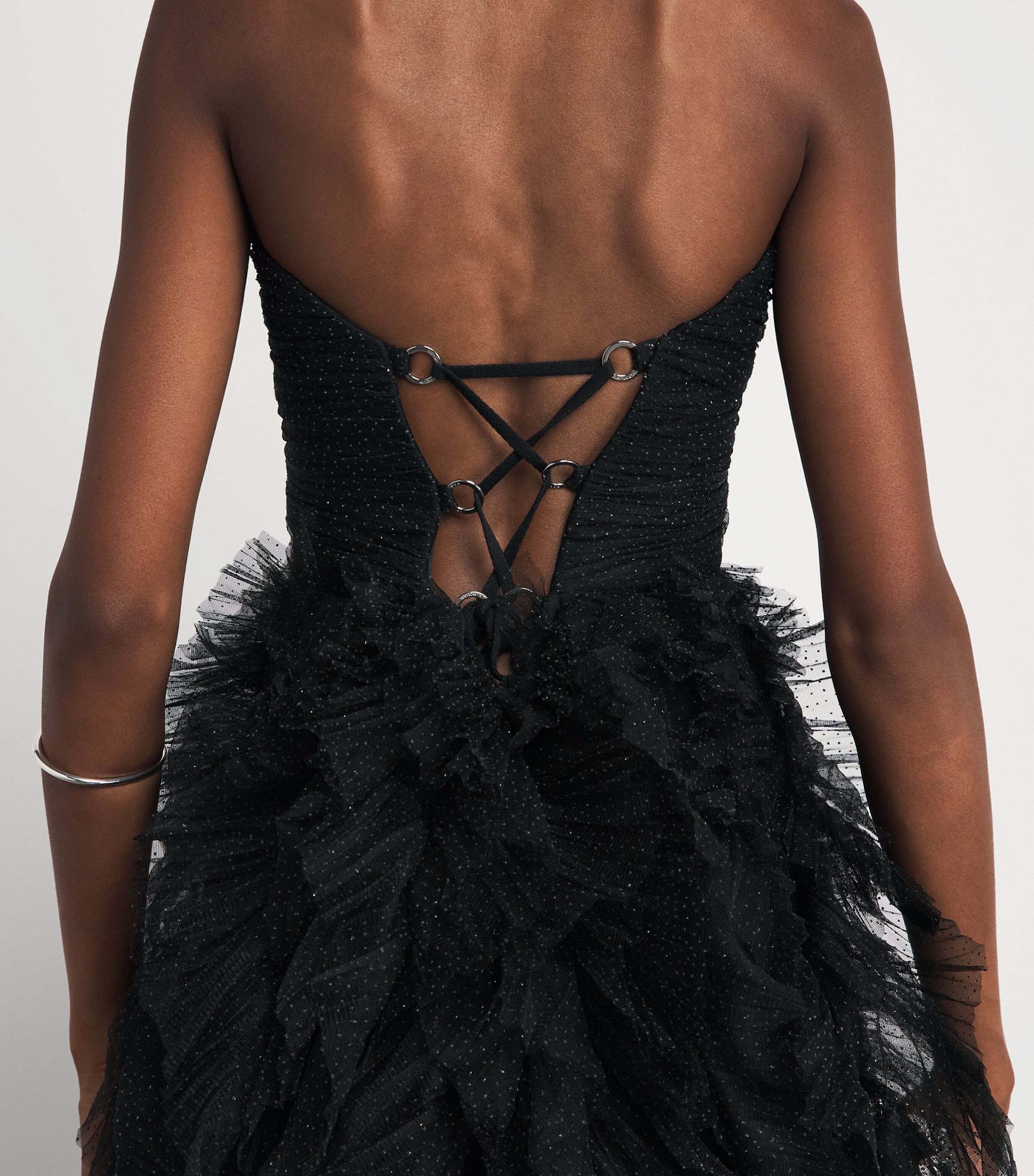Maria Lucia Hohan Womens Tulle Coleen Gown Black Image 5