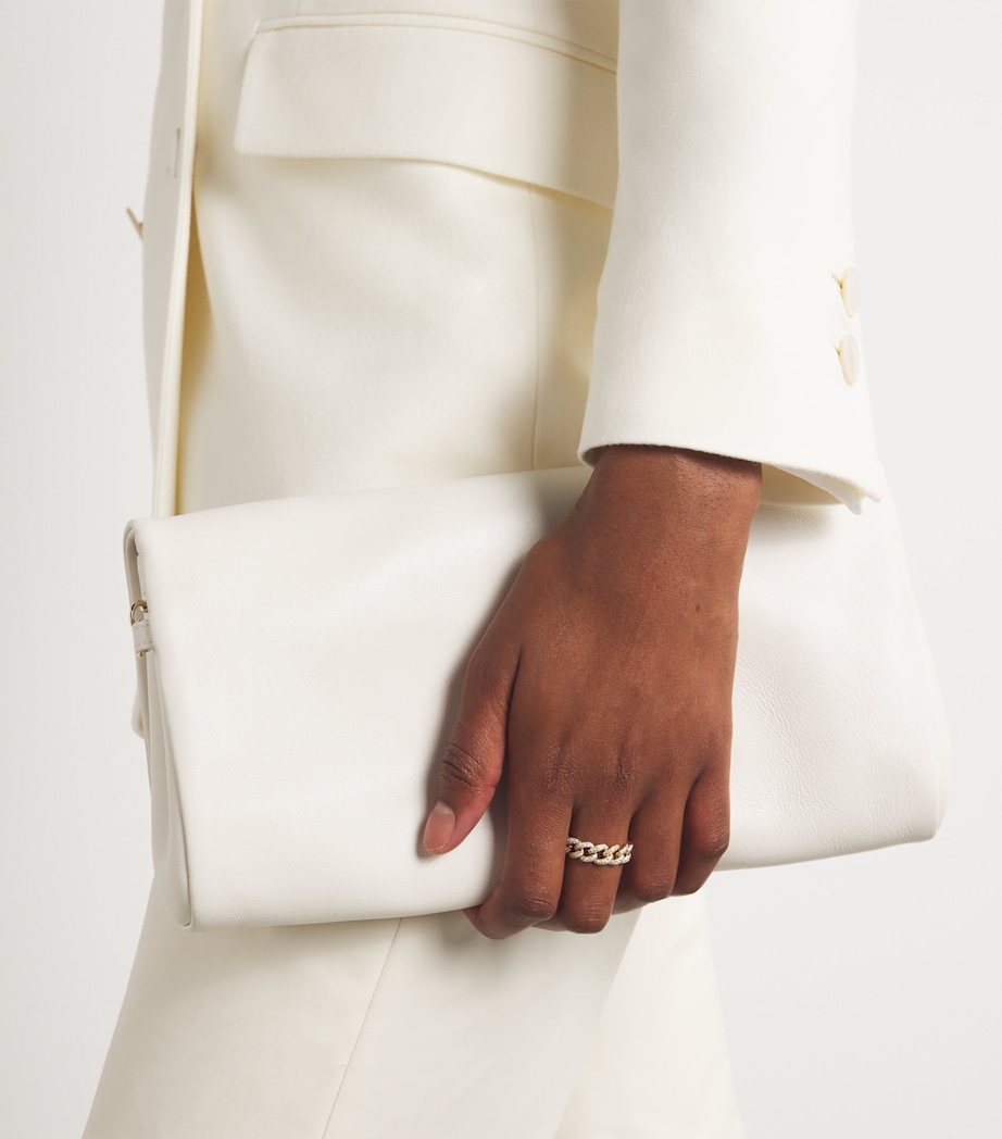 Yellow Gold and Diamond Pavé Link Ring YELLOW GOLD Image 2