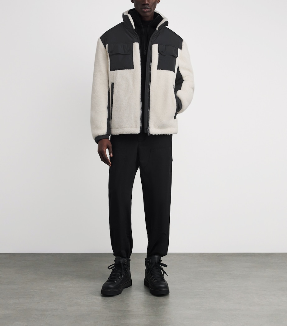 Faux Fur Flockoon Jacket 1091 DESERT/NOIR Image 2