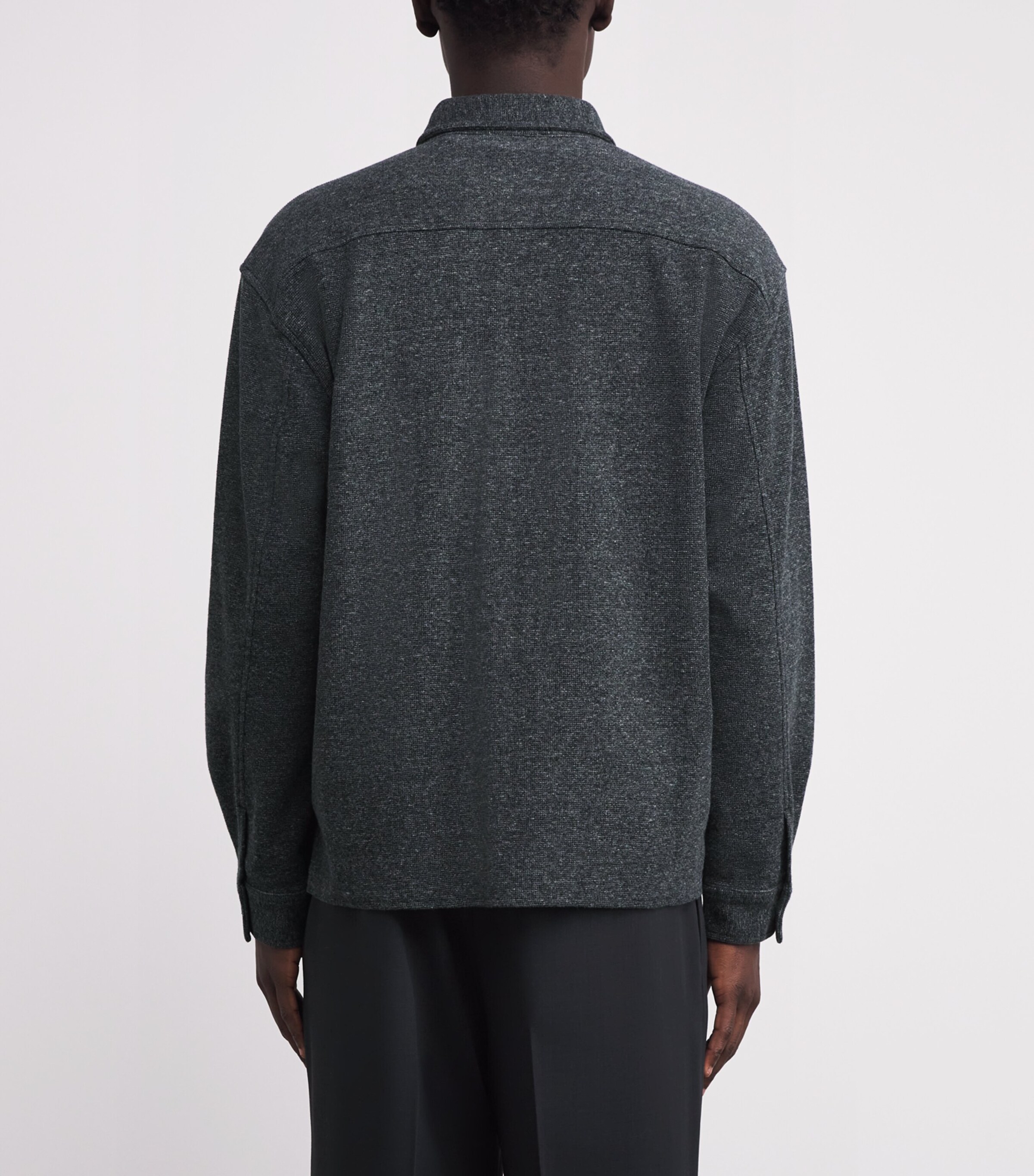 Wool Waffle-Knit Cardigan HGRY Image 4