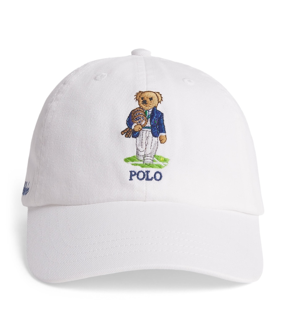 Ralph Lauren Kids x Wimbledon Cotton Logo Cap White Image 1
