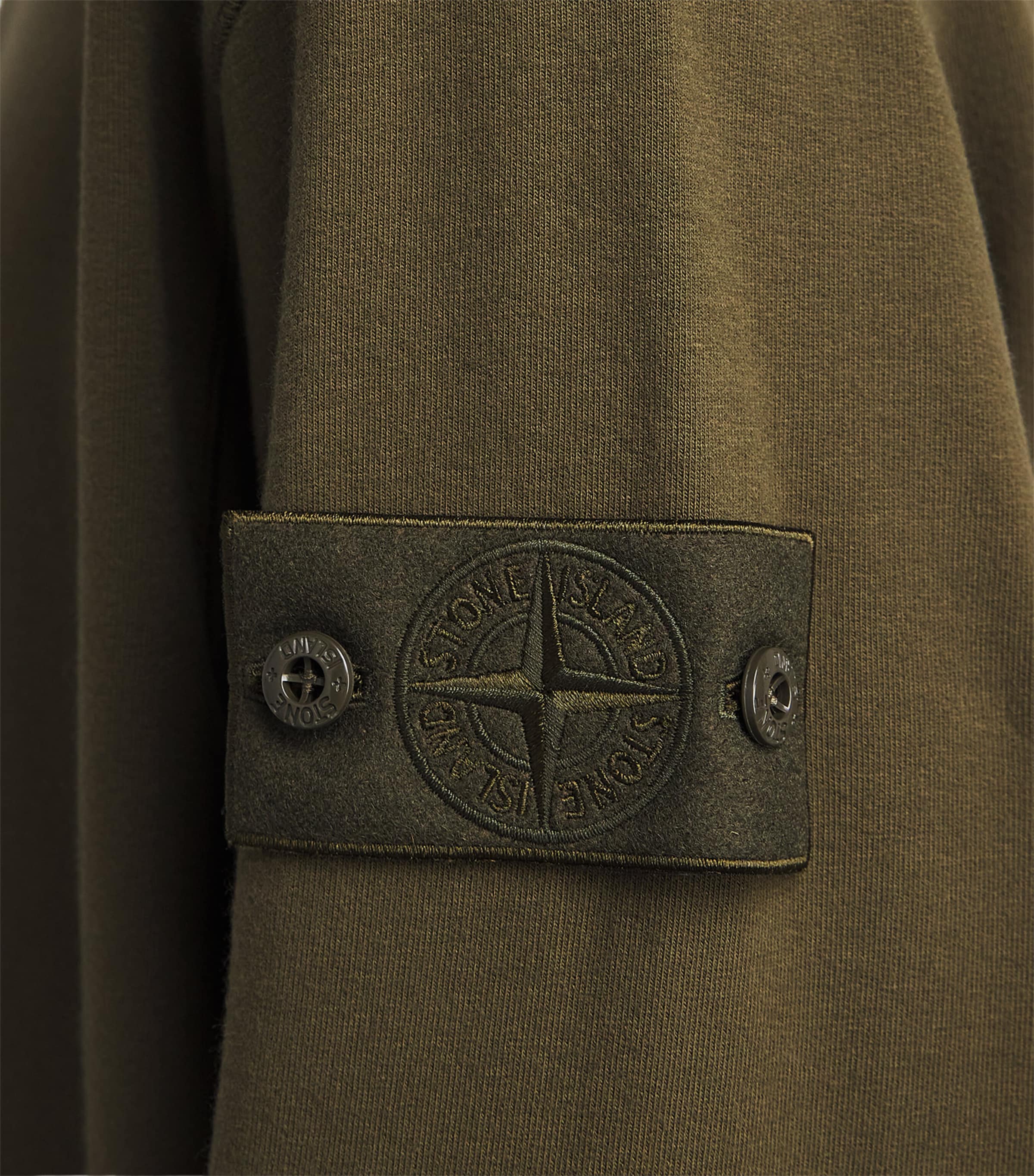Stone Island Mens Cotton-Blend Ghost Sweatshirt Image 3