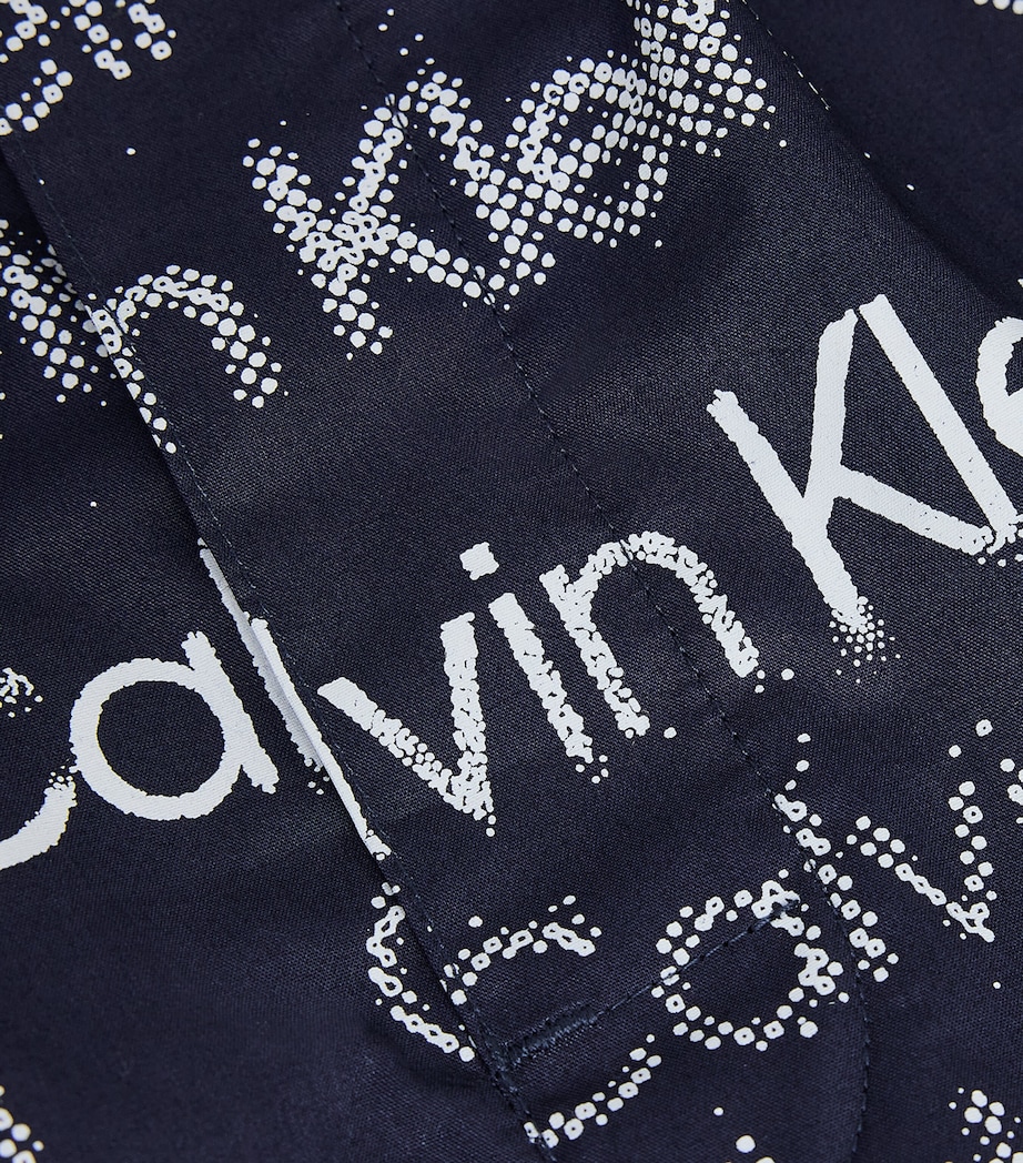 Calvin Klein Mens Cotton Poplin Logo Pyjama Shorts Sequin Logo Spe Image 4
