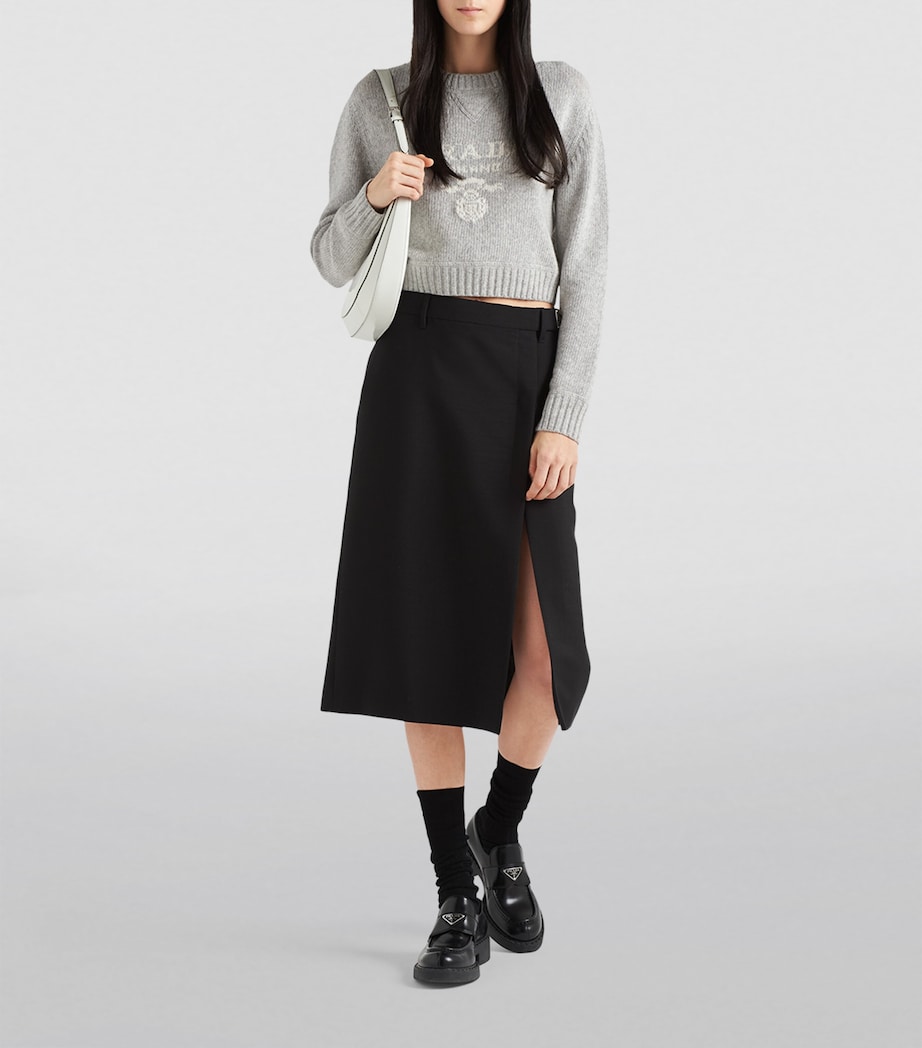 Wool-Cashmere Logo Sweater F0K44 Image 2