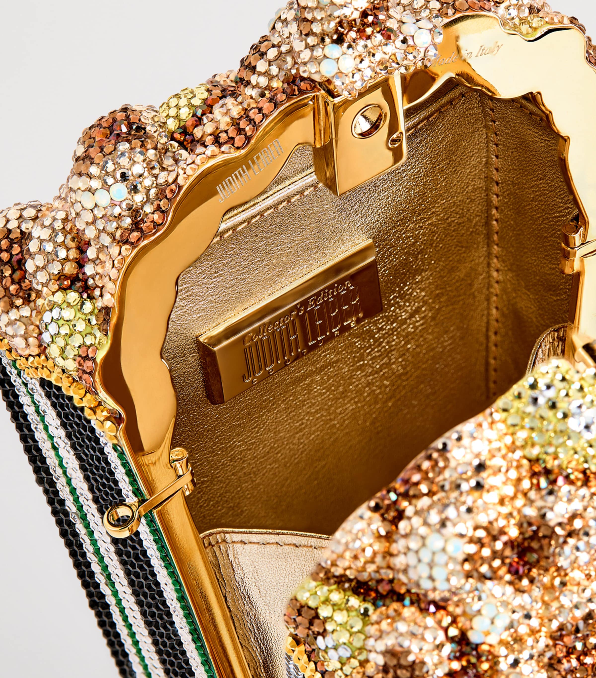 x Harrods EXCLUSIVE Popcorn Clutch Bag CHAMPAGNE JET MULTI Image 4