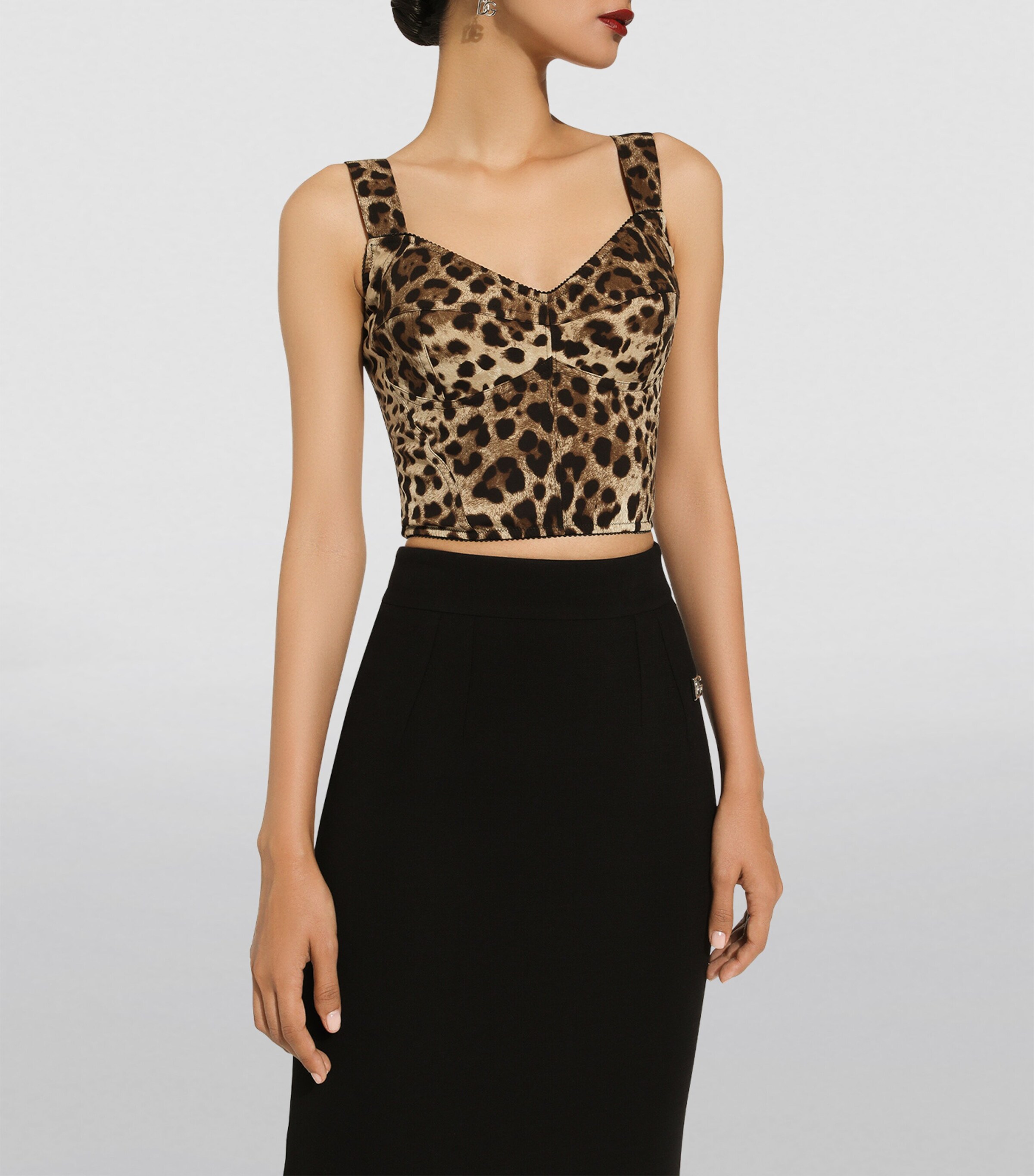 Leopard Print Bustier Top HY13M-LEO NEW Image 9