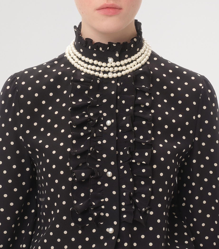 Silk Polka-Dot Blouse TB1 Image 7