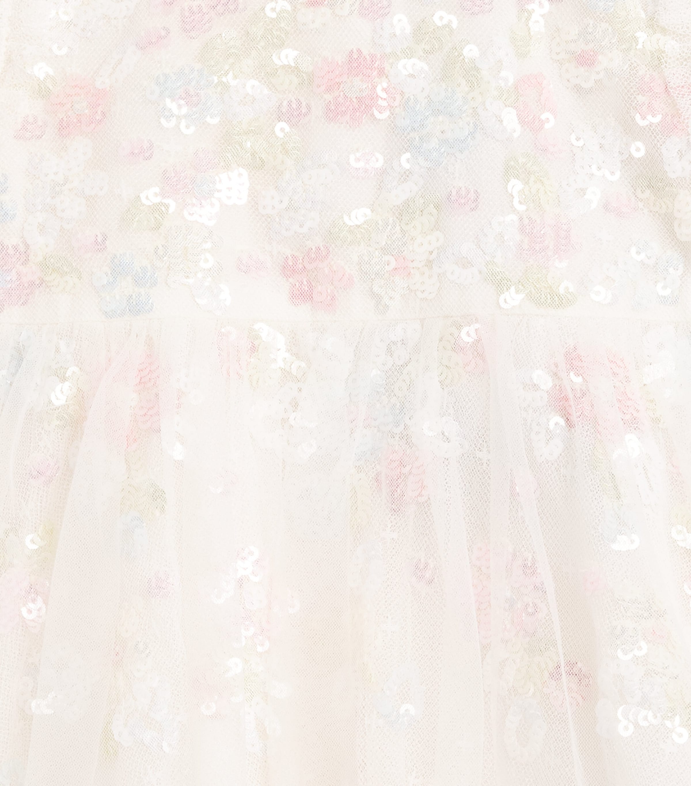 Needle & Thread Tulle Sequin Bloom Dress (3-24 Months) Cream Image 3