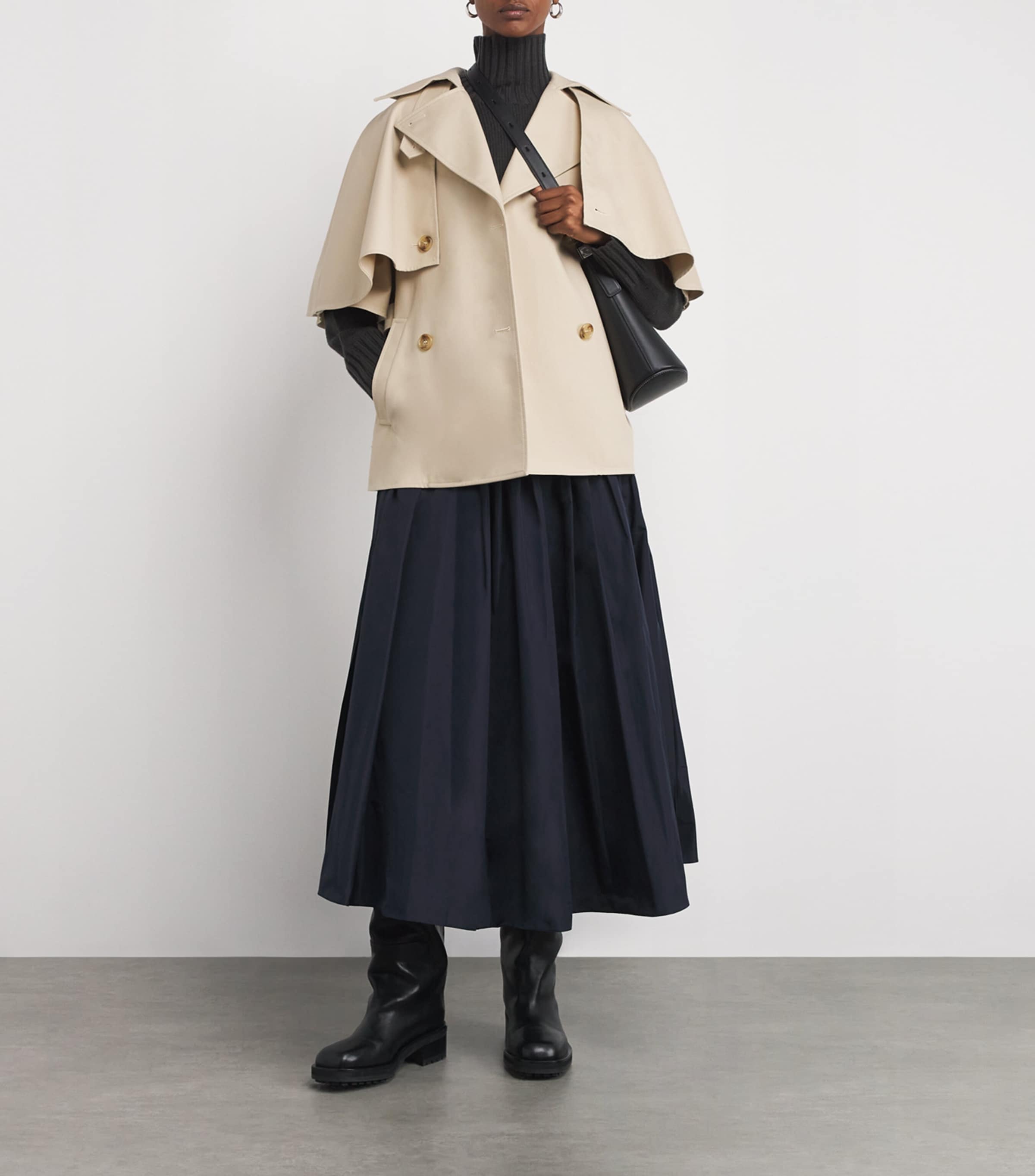 Cotton Cape Jacket NATURAL Image 2