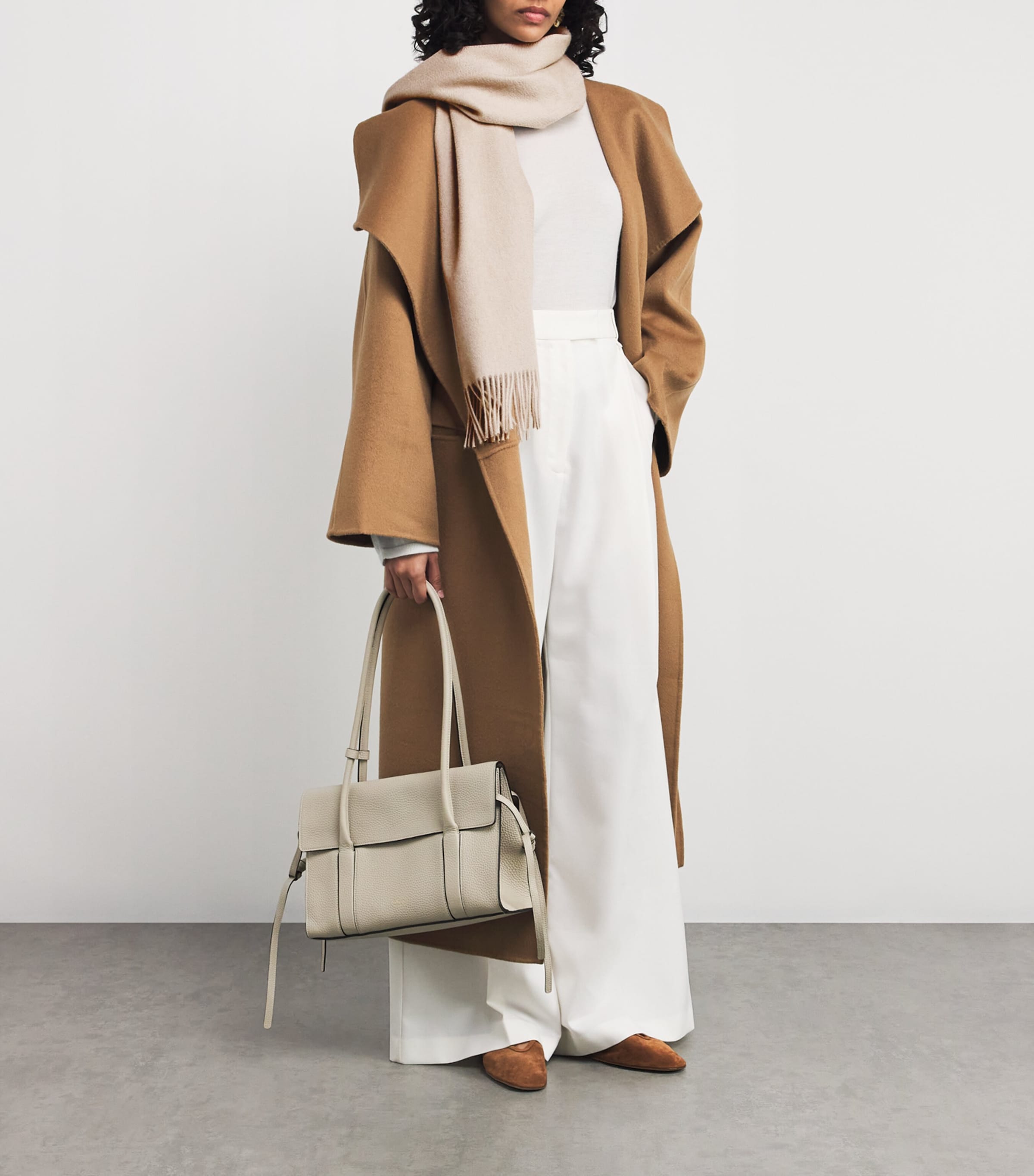 Agnona Brown Cashmere Scarf | Harrods US