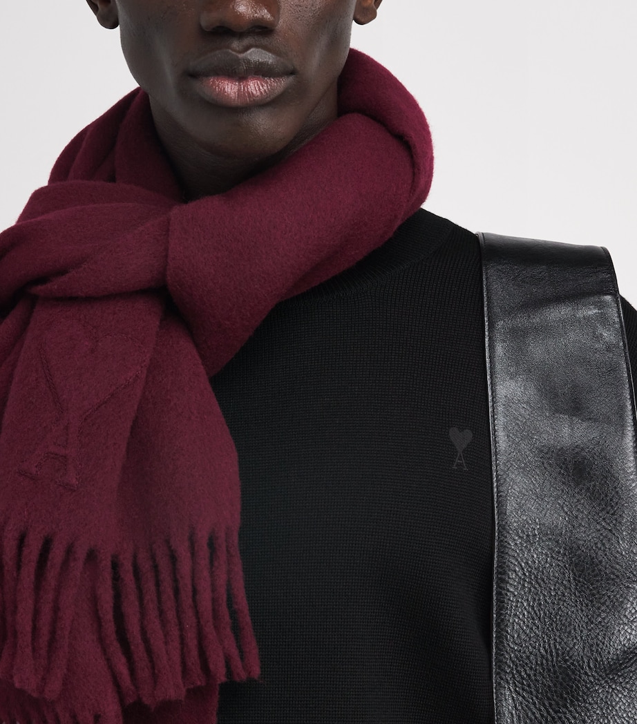 Merino Wool Logo Sweatshirt 0180 - NOIR/NOIR Image 6