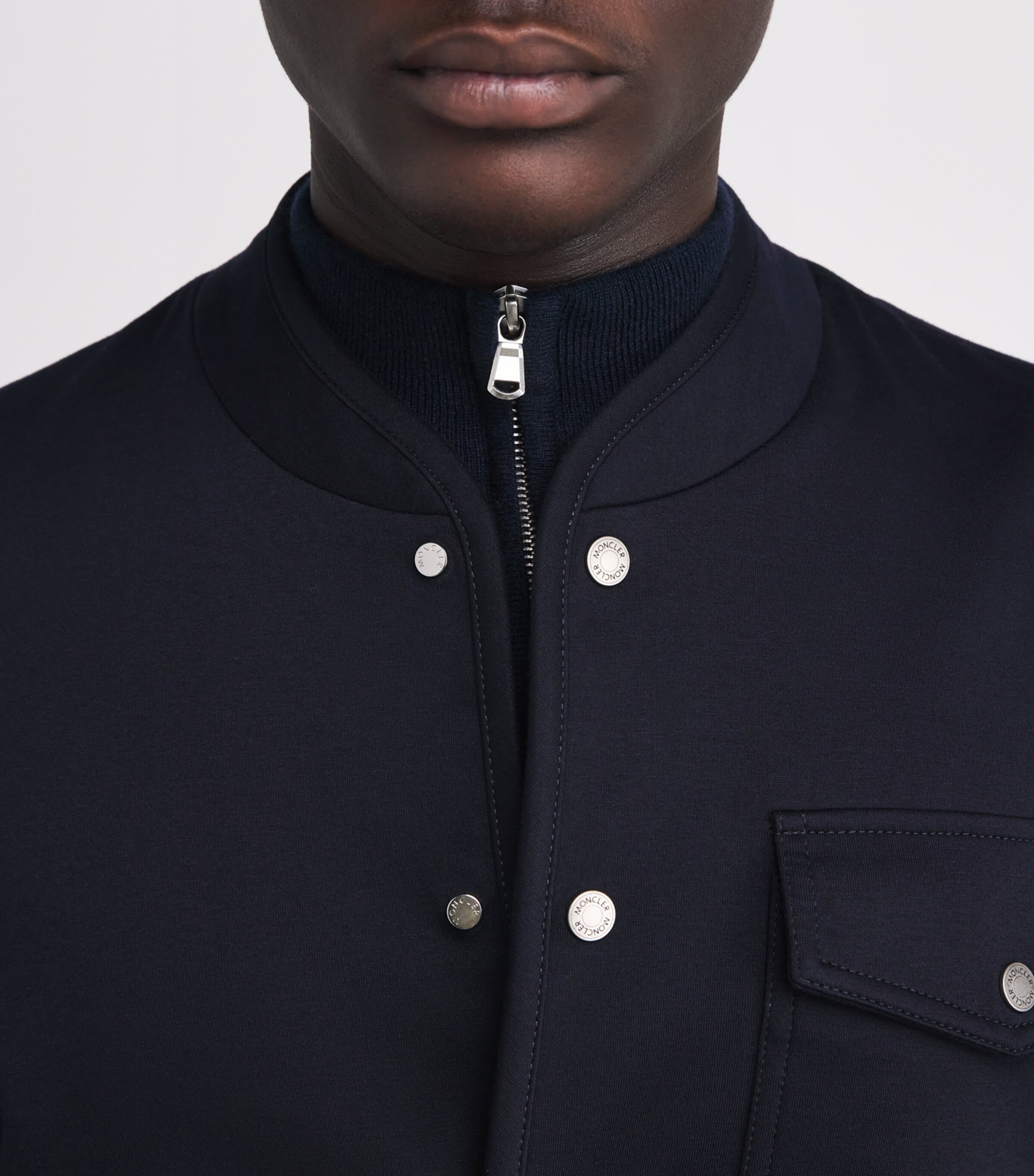 Cotton-Blend Jersey Bandelier Jacket 779 Image 6