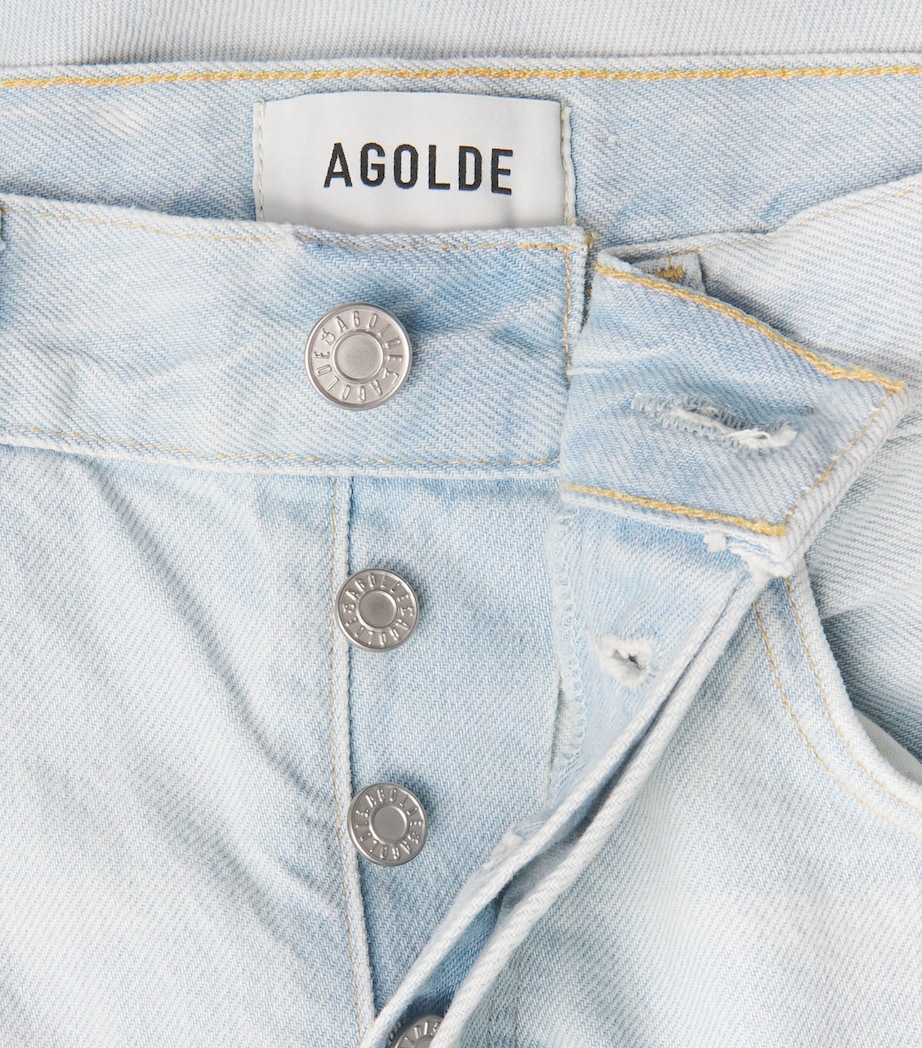 AGOLDE Womens Arc Barrel-Leg Jeans Type Lt Sky Ind Image 6
