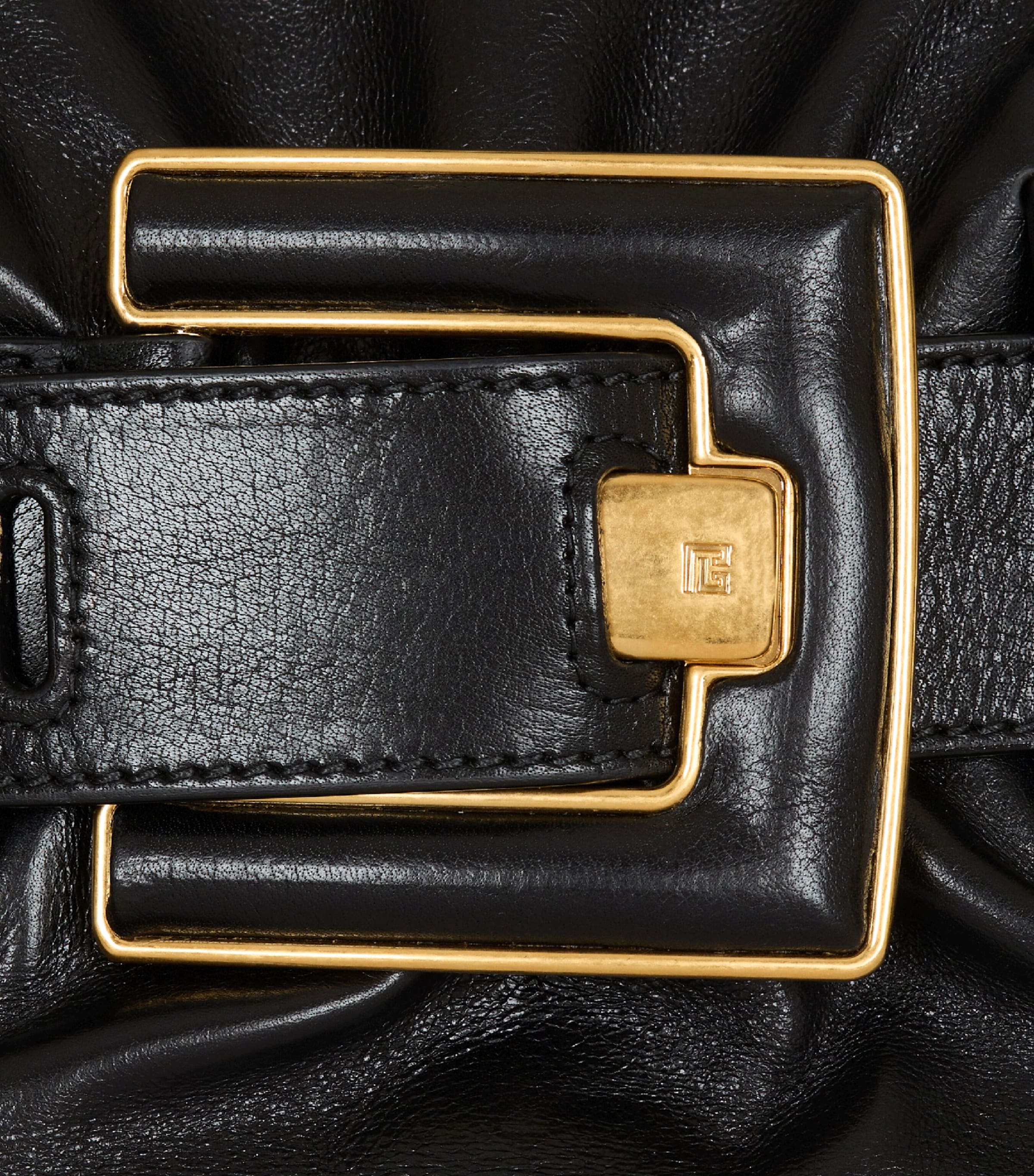 Small Leather Anthem Shoulder Bag 0PA NOIR Image 5