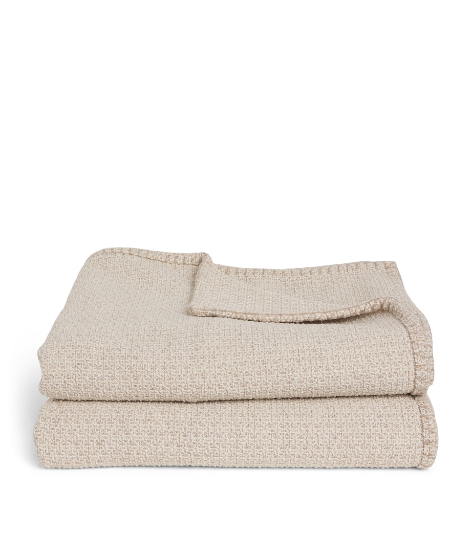 Textured Torcello Throw (310cm x 150cm) NEUTRAL Image 1