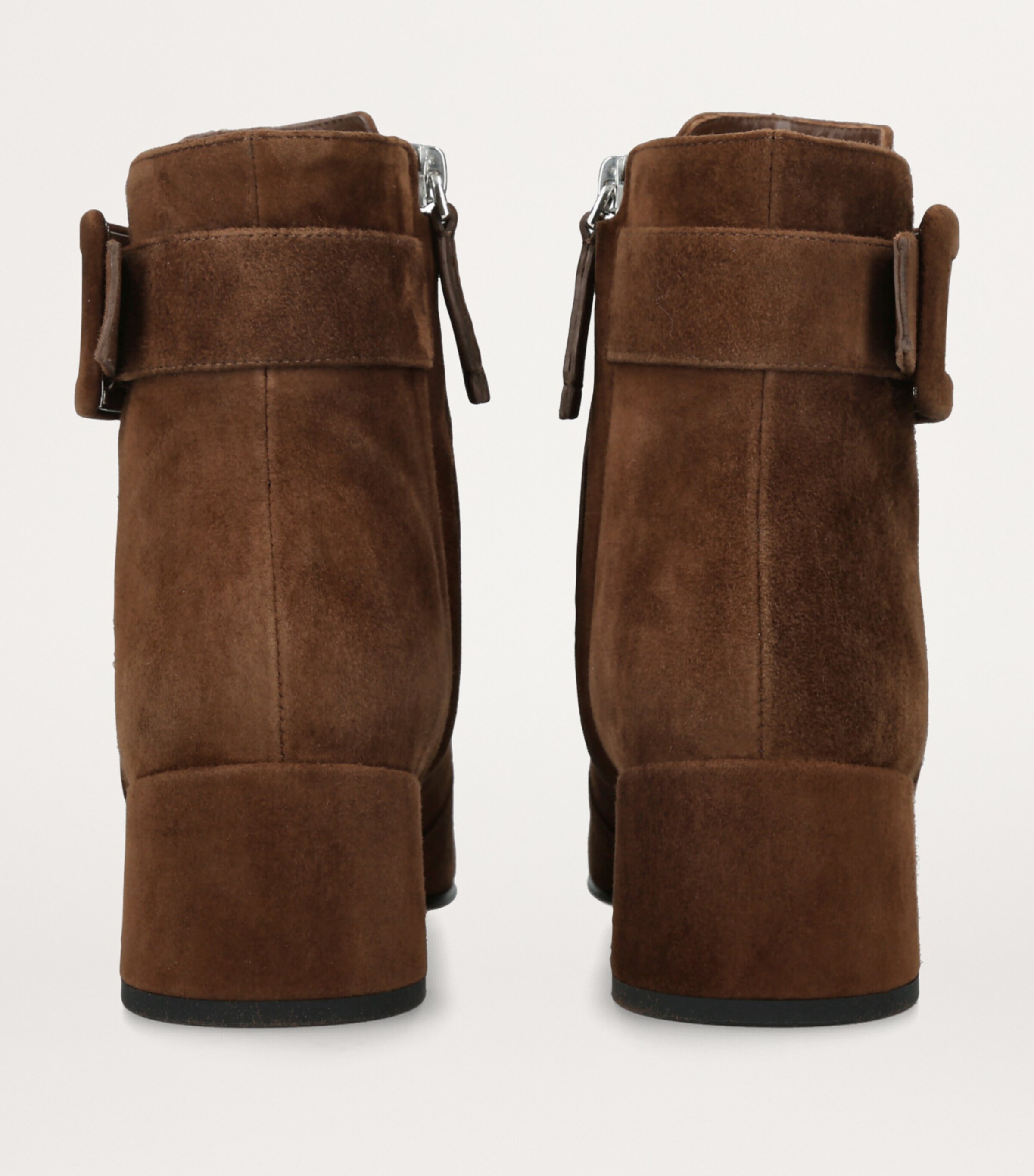 Suede Très Vivier Polly Ankle Boots 45 BROWN Image 2