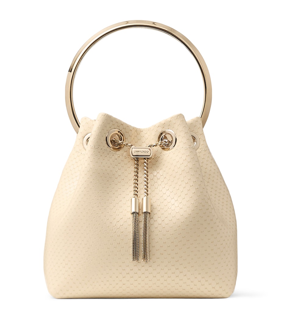 Leather Bon Bon Top-Handle Bag BUTTERMILK/LIGHT GOL Image 1