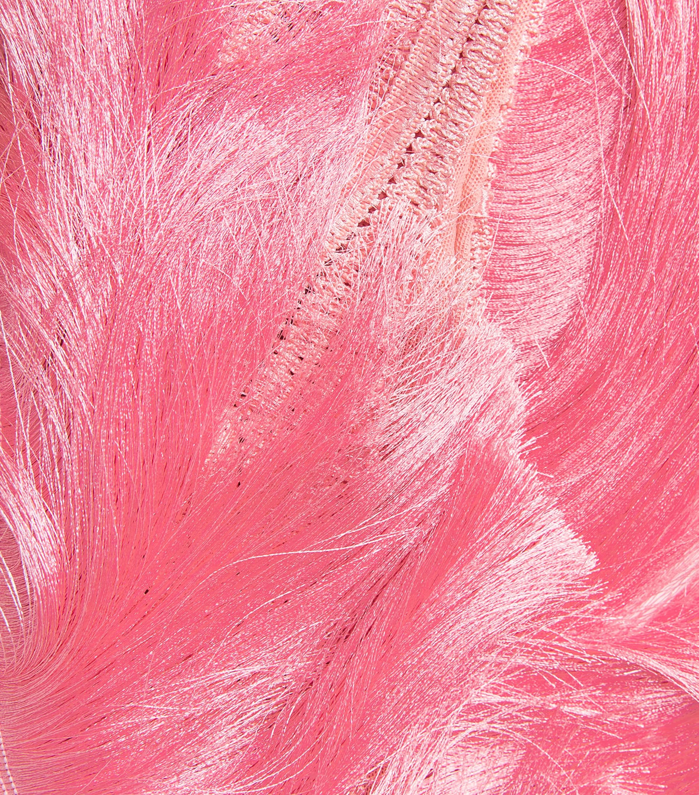 PatBO Womens Fringed Bra Top Pink Image 6