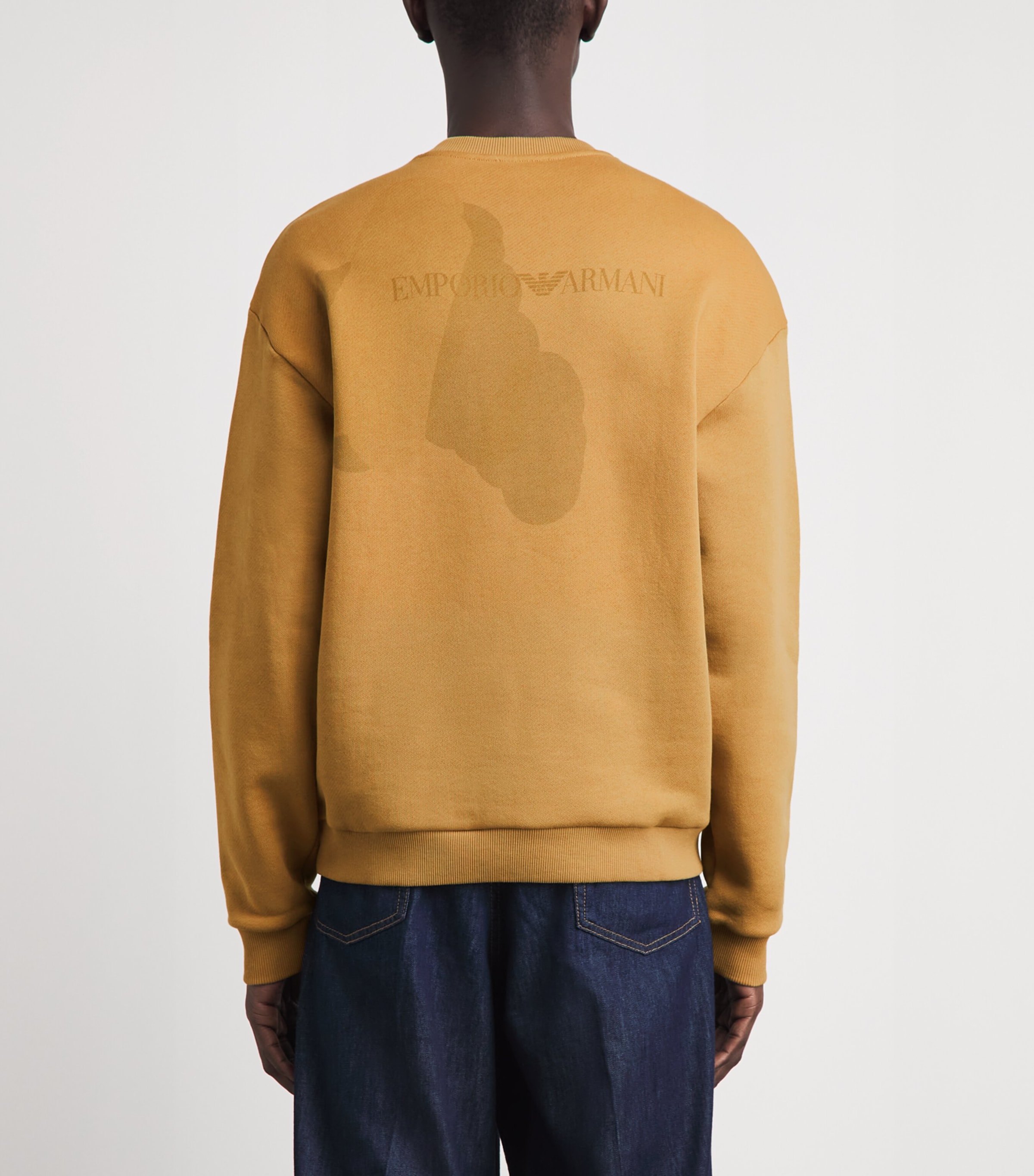 Emporio Armani Mens Cotton Embroidered Sweatshirt Image 5