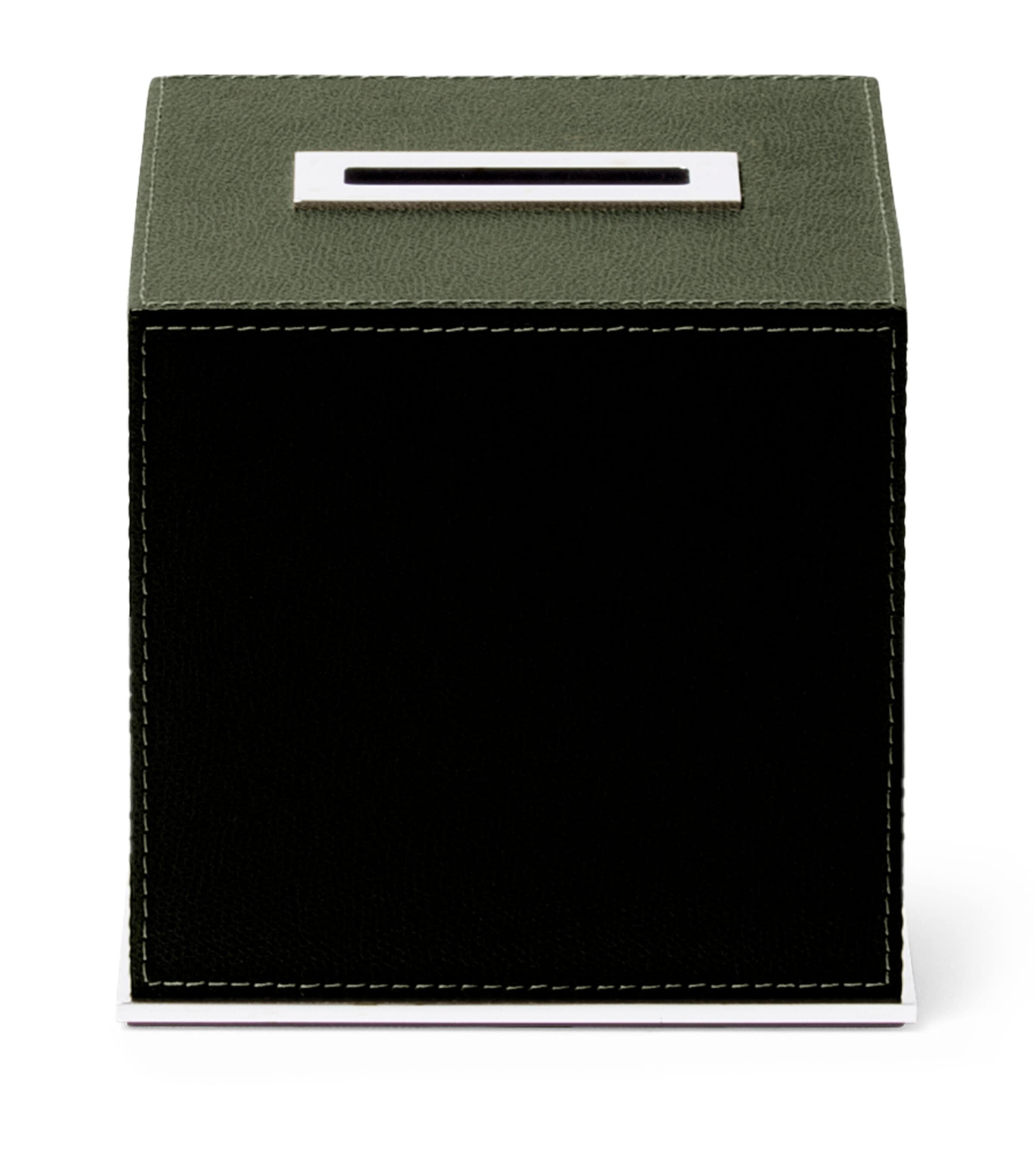 Frette Leather Otello Tissue Box Forest Green Image 2