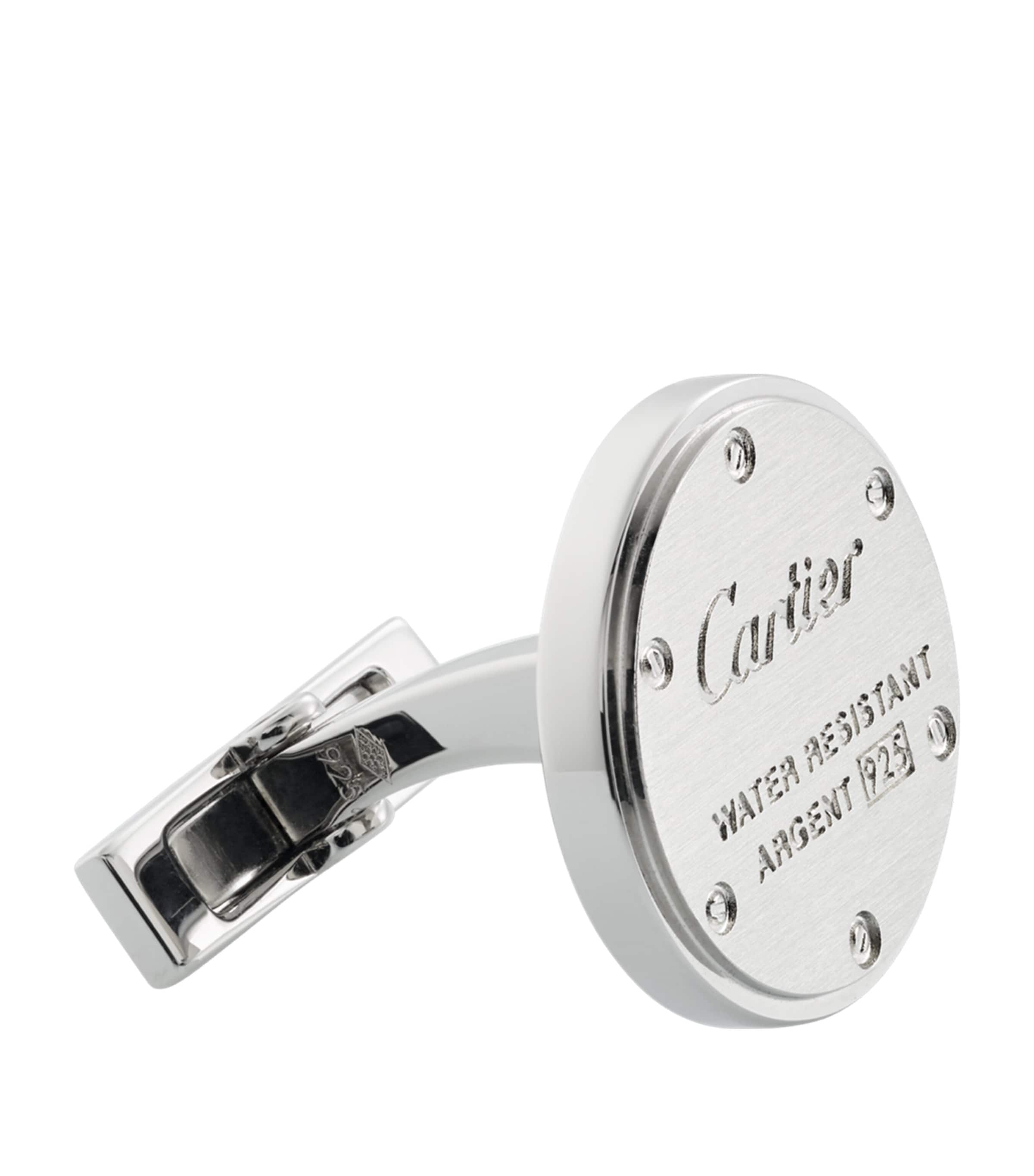 Water Resistant Décor Cufflinks STERLING SILVER Image 3