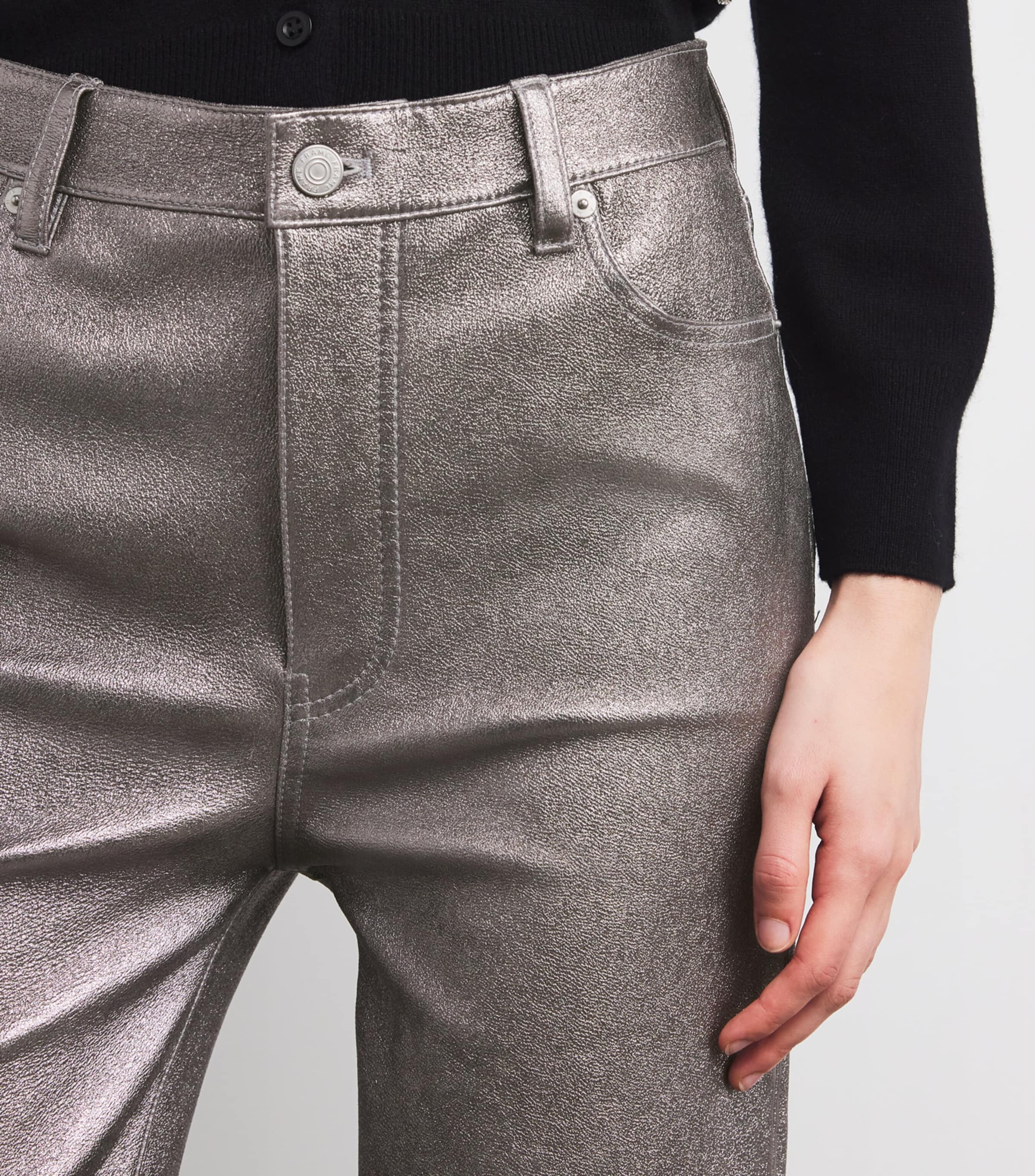 Leather Le Sleek Straight Jeans BROKEN MIRROR Image 6