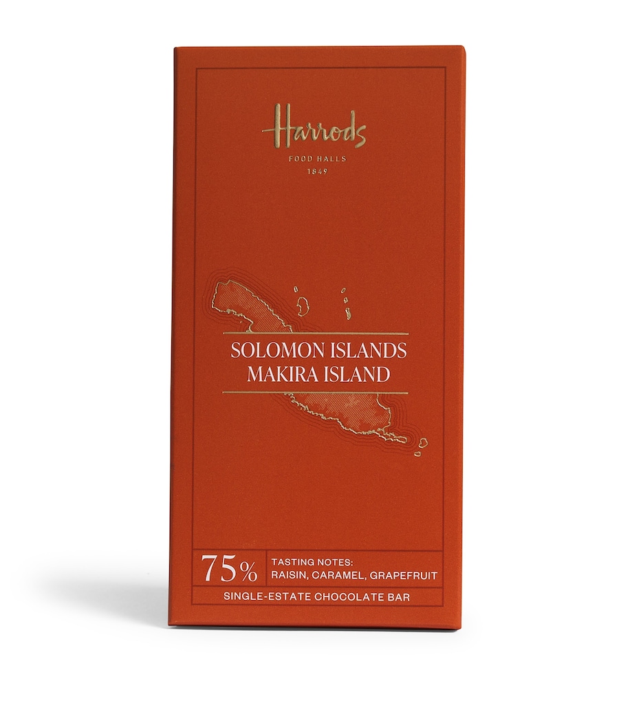 Harrods Single-Estate 75% Cocoa Makira Island Chocolate Bar (70g) NO COLOUR Image 1