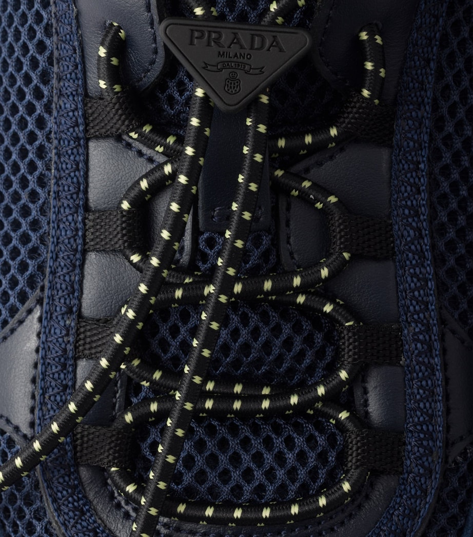 Leather-Mesh Speedrock Sneakers F0008 Image 6