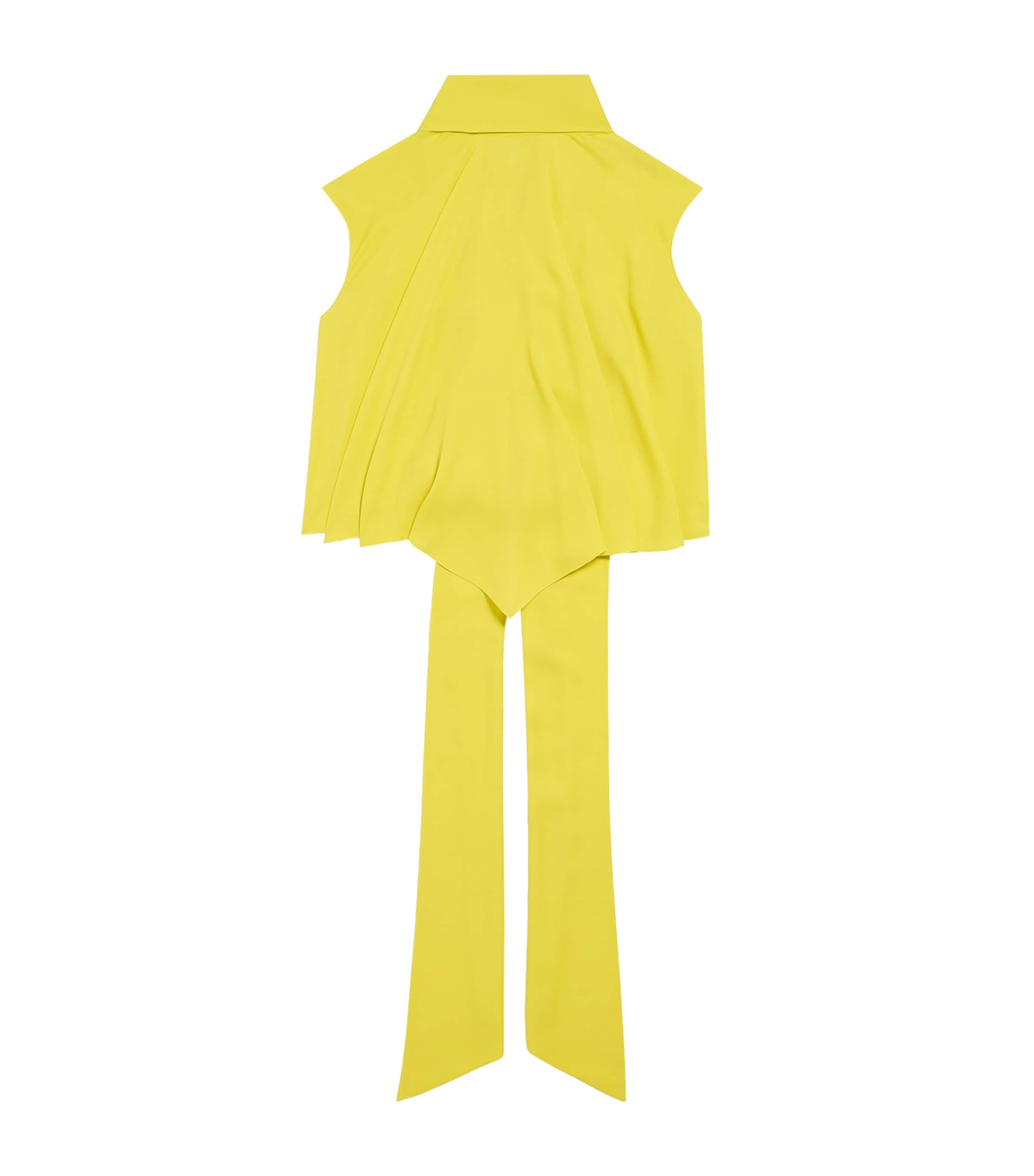 Balenciaga Womens Silk Open-Back Blouse Image 1