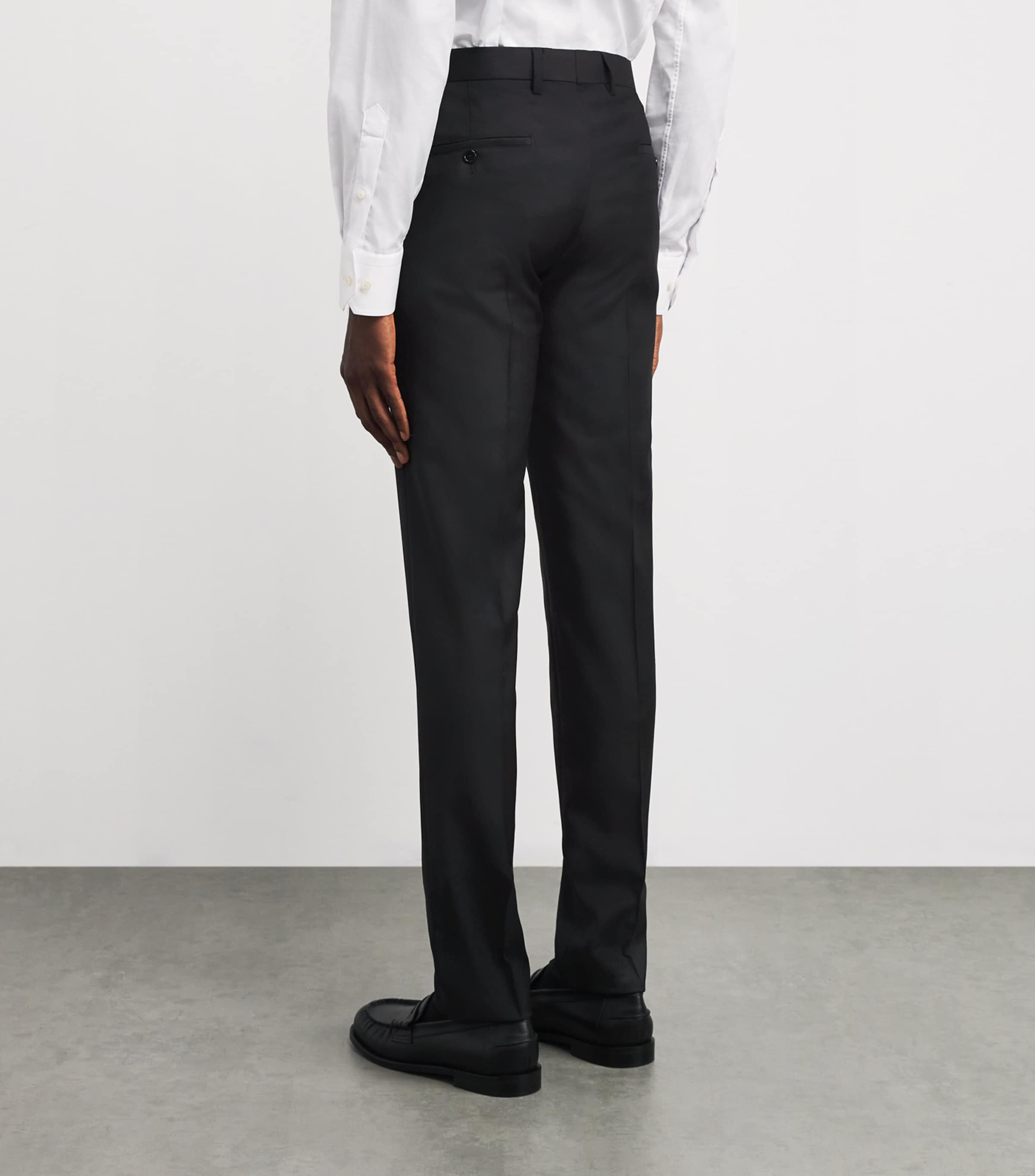 Virgin Wool Tailored Trousers 999 Image 4