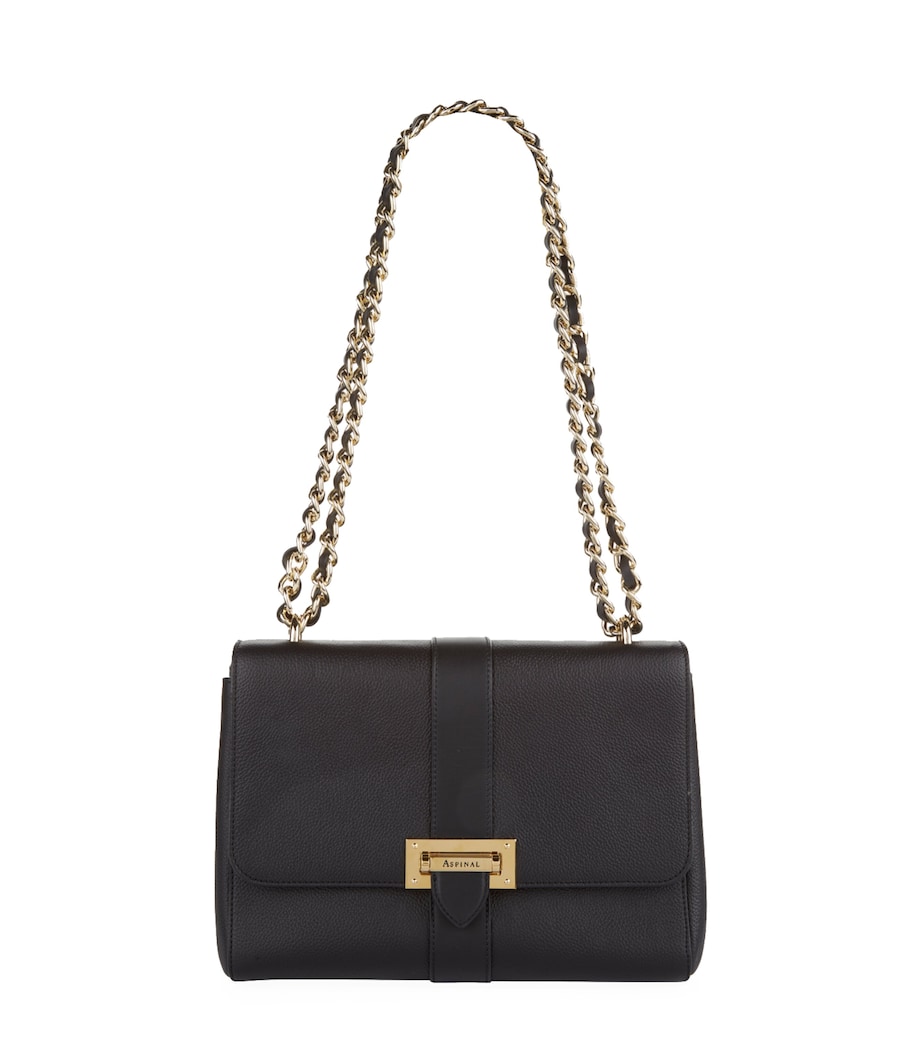 Small Leather Lottie Cross-Body Bag BLACK Image 1