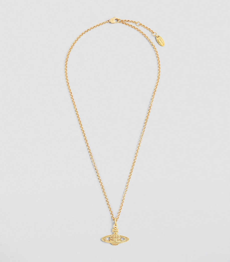 Mini Bas Relief Pendant Necklace R121 GOLD Image 3