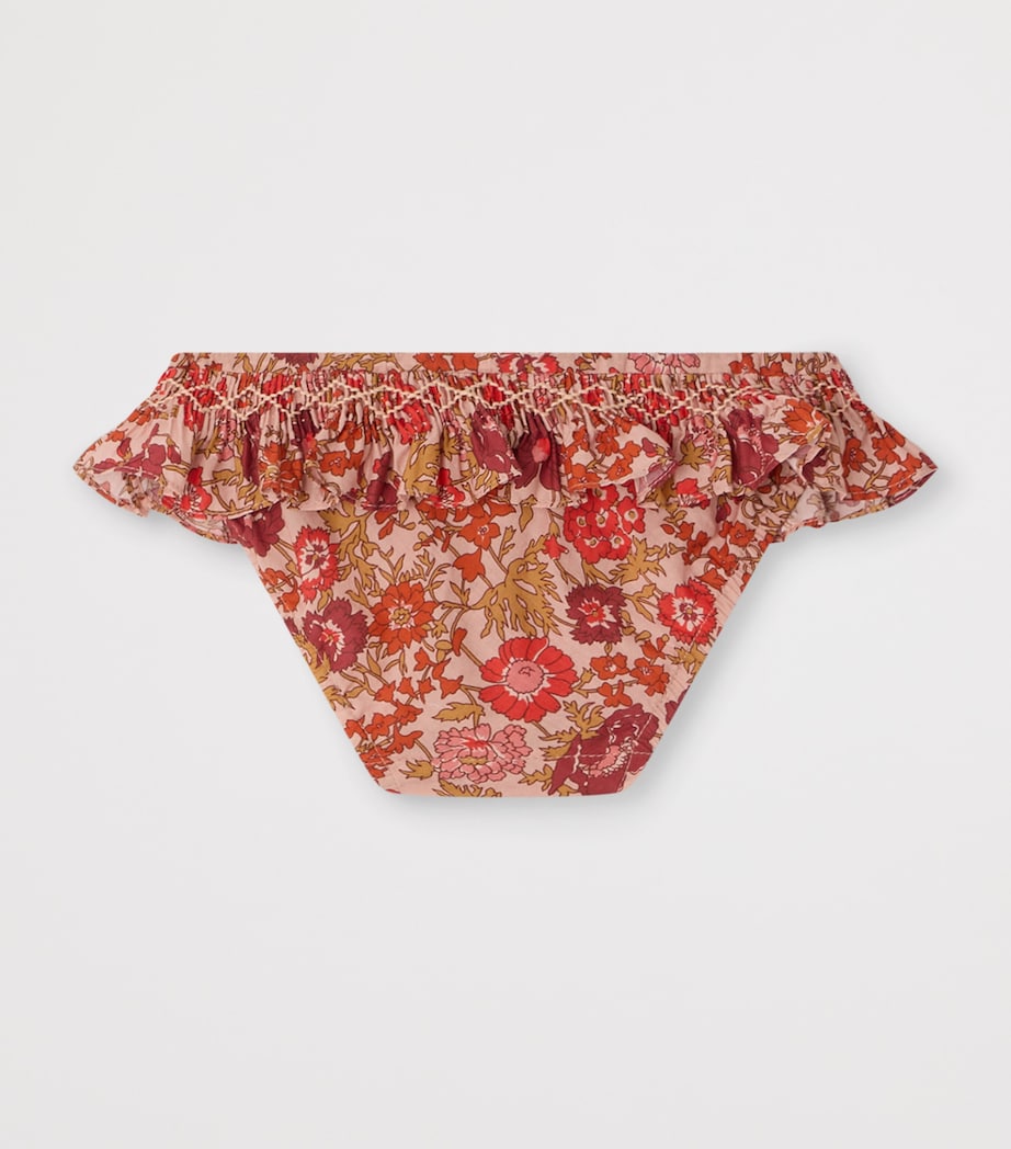 Bonpoint Floral Bikini Bottoms (6-18 Months) Fleurs Rose Image 2