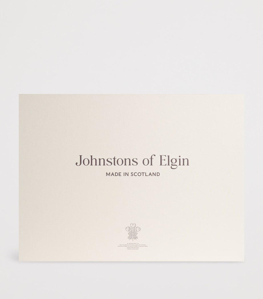 Johnstons Of Elgin Brushed Cashmere Beanie and Scarf Set Ash Image 3