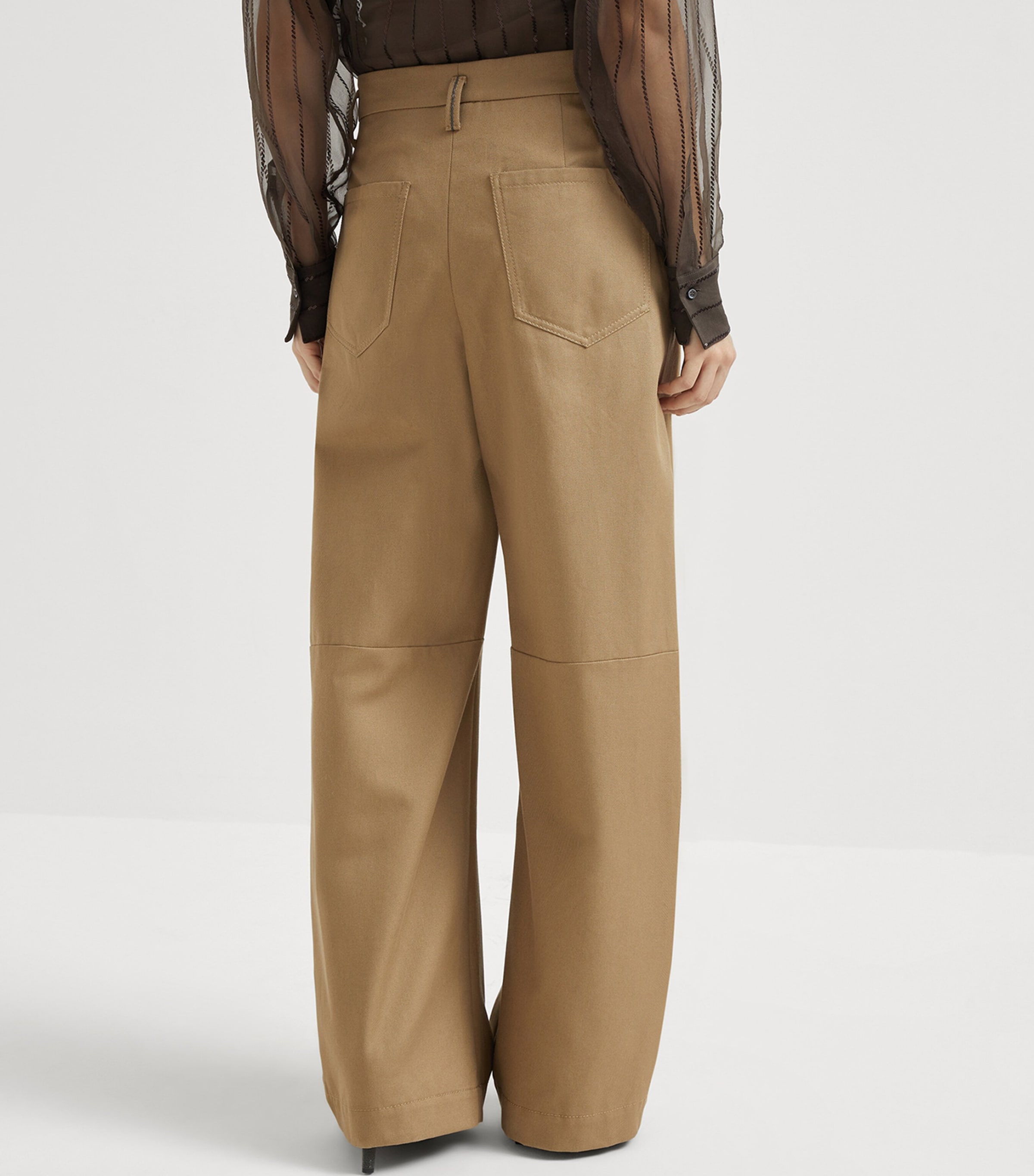 Cotton Denim Garment-Dyed Trousers C5785 Image 3