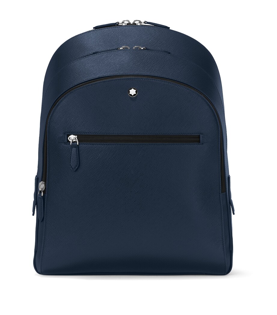 Medium Leather Sartorial Backpack INK BLUE Image 1