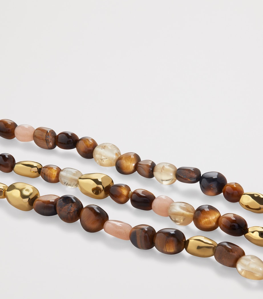 Monica Vinader Gold Vermeil Multi Gemstone Rio Beaded Bracelet Gold Vermeil Image 3